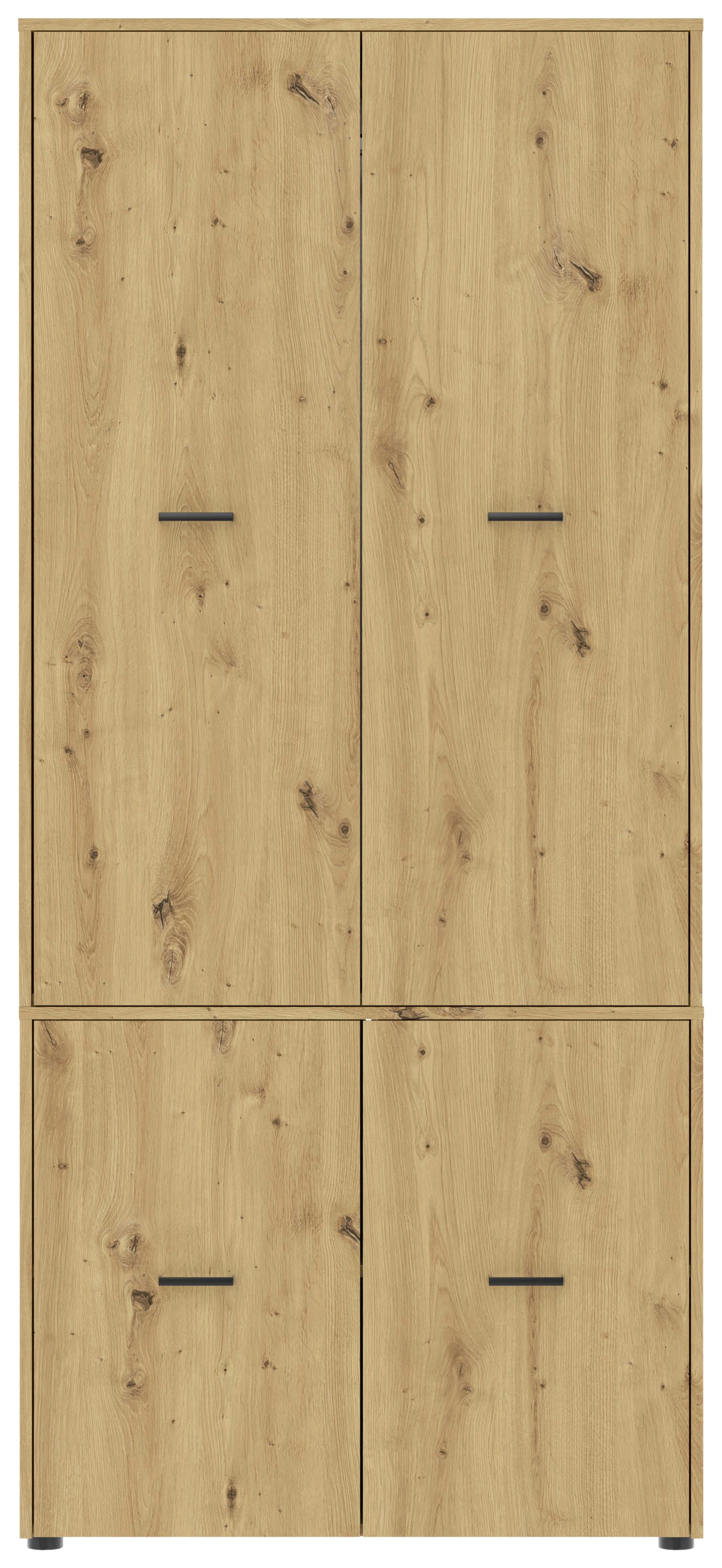 Kleiderschrank Kivo Eiche Artisan Dekor, B: 90 Cm