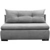 Schlafsofa mit Bettkasten Yellow B: 154 cm Cord Hellgrau - Hellgrau/Schwarz, Design, Textil (154/93/85cm) - MID.YOU