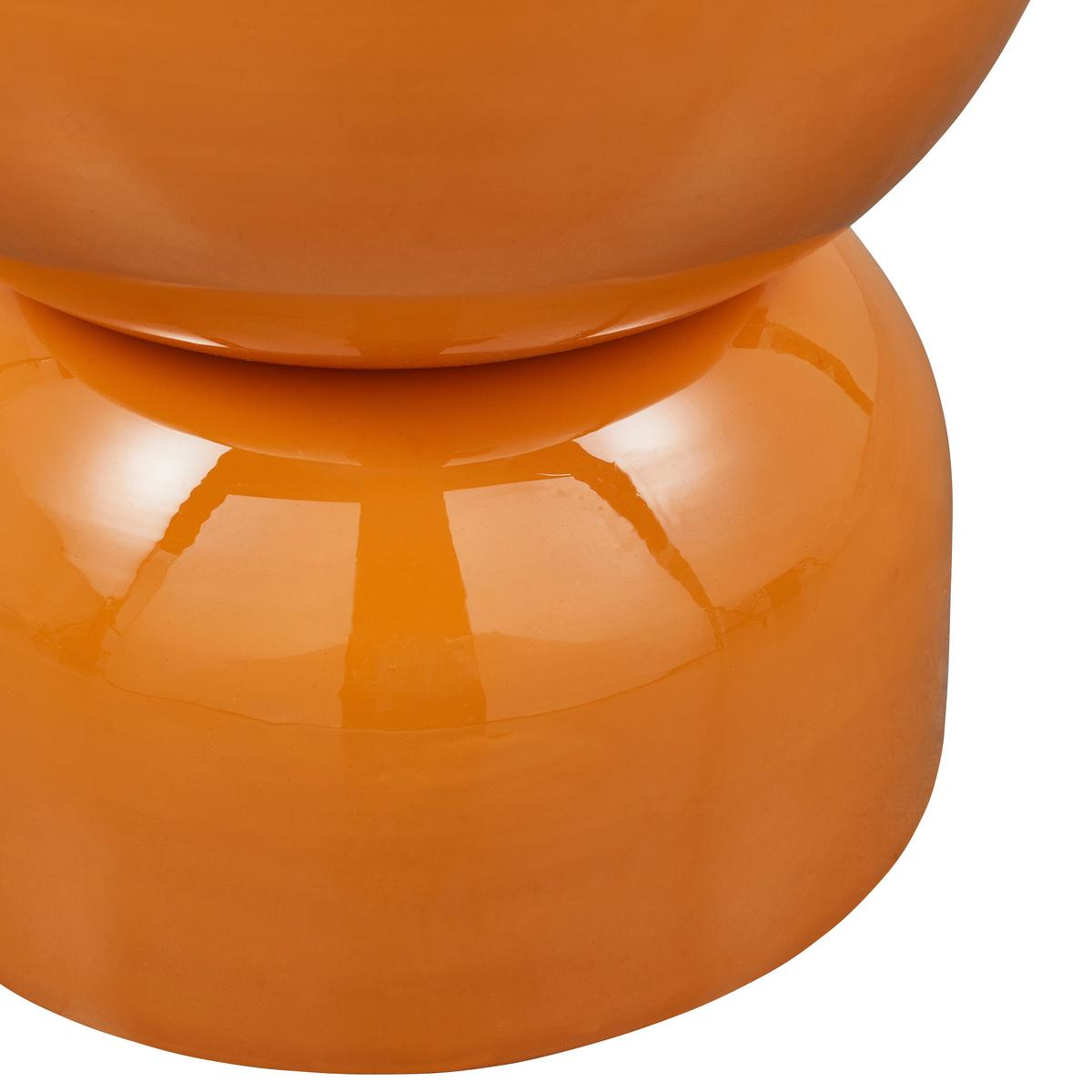 Beistelltisch Hekla Orange B: 32 cm - Orange, Design, Metall (32/32/47cm) - Livetastic