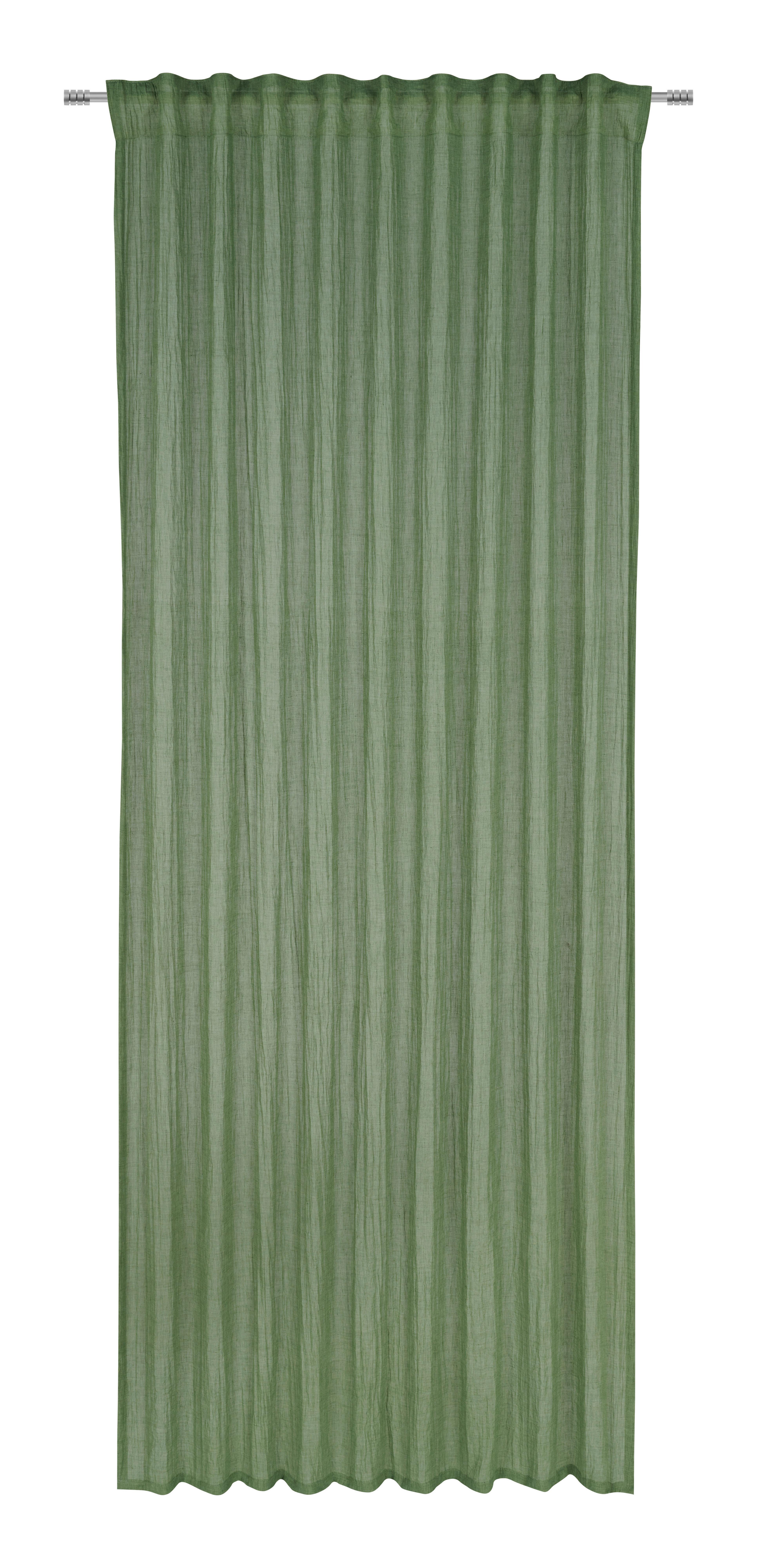 HOTOVÝ ZÁVES Ramona, 135/245cm, zelená - zelená, Modern, textil (135/245cm) - Modern Living