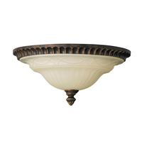 Deckenleuchte Fe-Drawing-Room-Fa - Braun, KONVENTIONELL, Glas/Metall (33/15.2cm) - Elstead Lighting