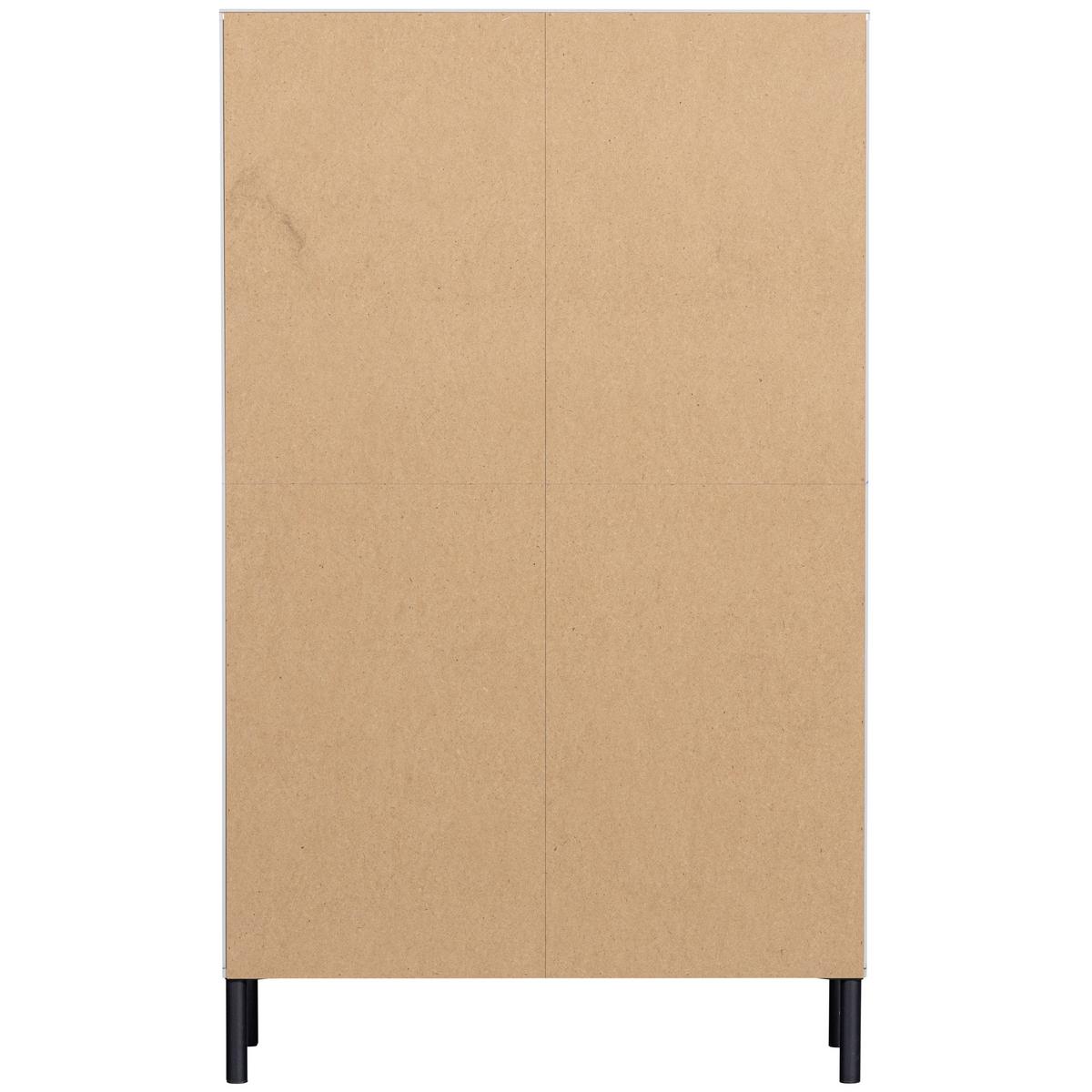 Garderobenschrank Xina Grau B: 90 Cm - Schwarz/Grau, Design, Holz (90/149/40cm) - Livetastic