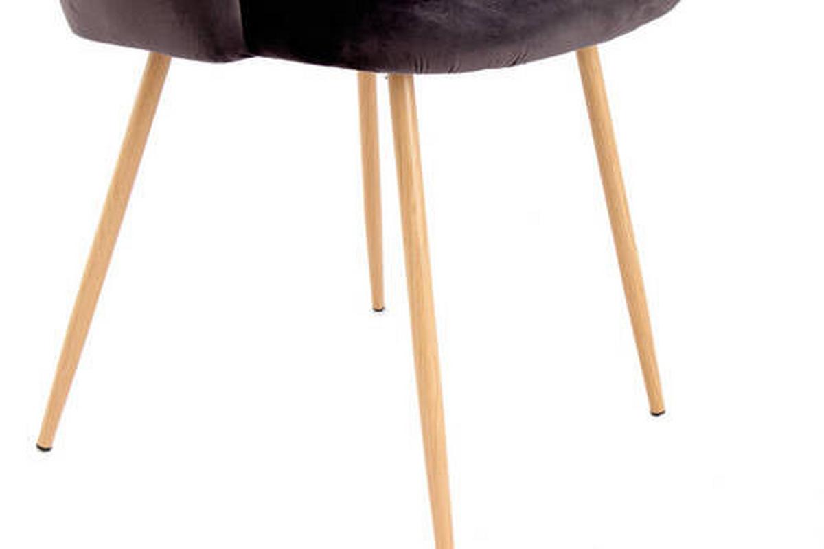 Sada stoličiek 2 kusy - čierna, Design, kov/plast (54/84/56cm)