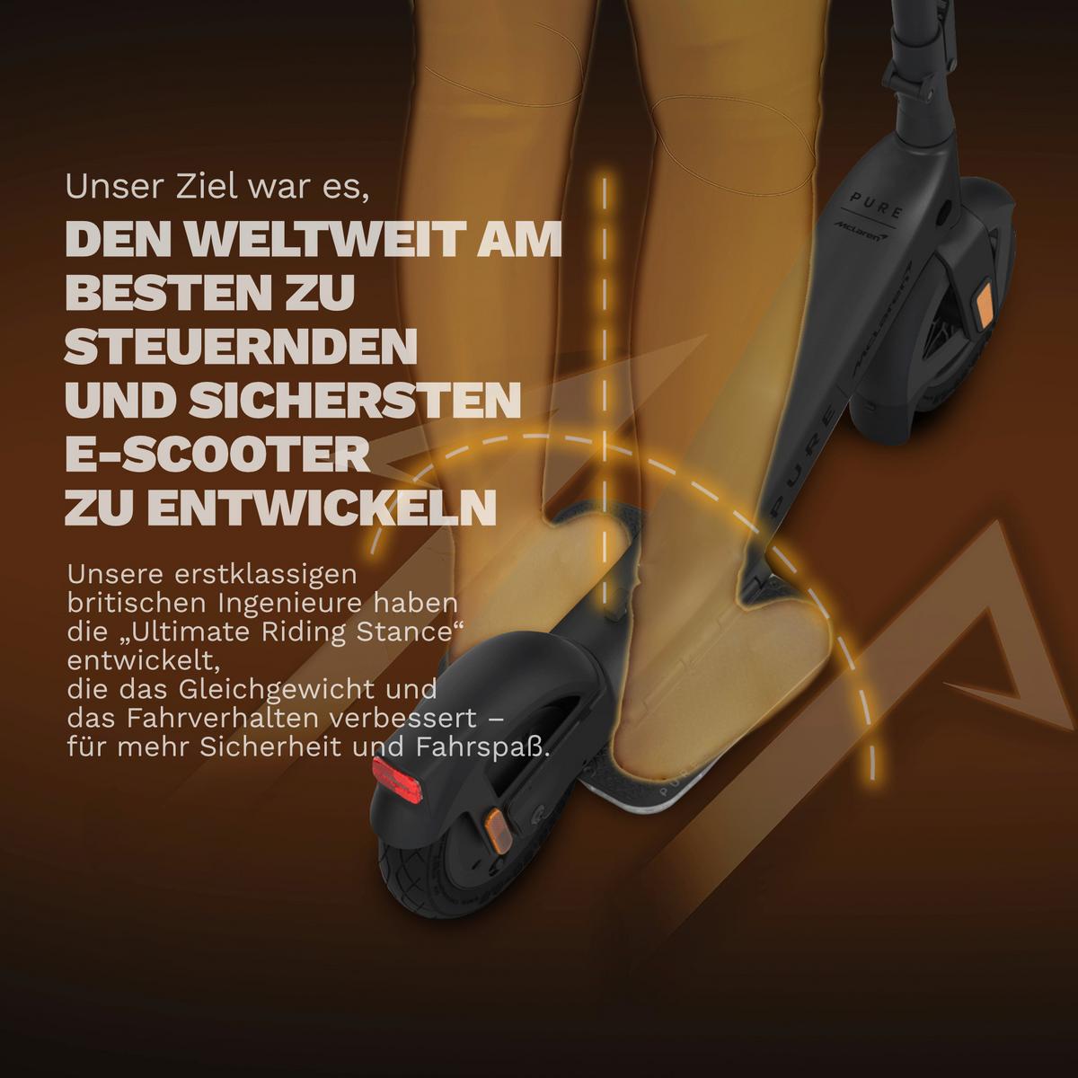 Elektroscooter CS-PURE-ADV-MCL -PA, StVO Konform - Orange, Basics, Metall (60/108/104cm)