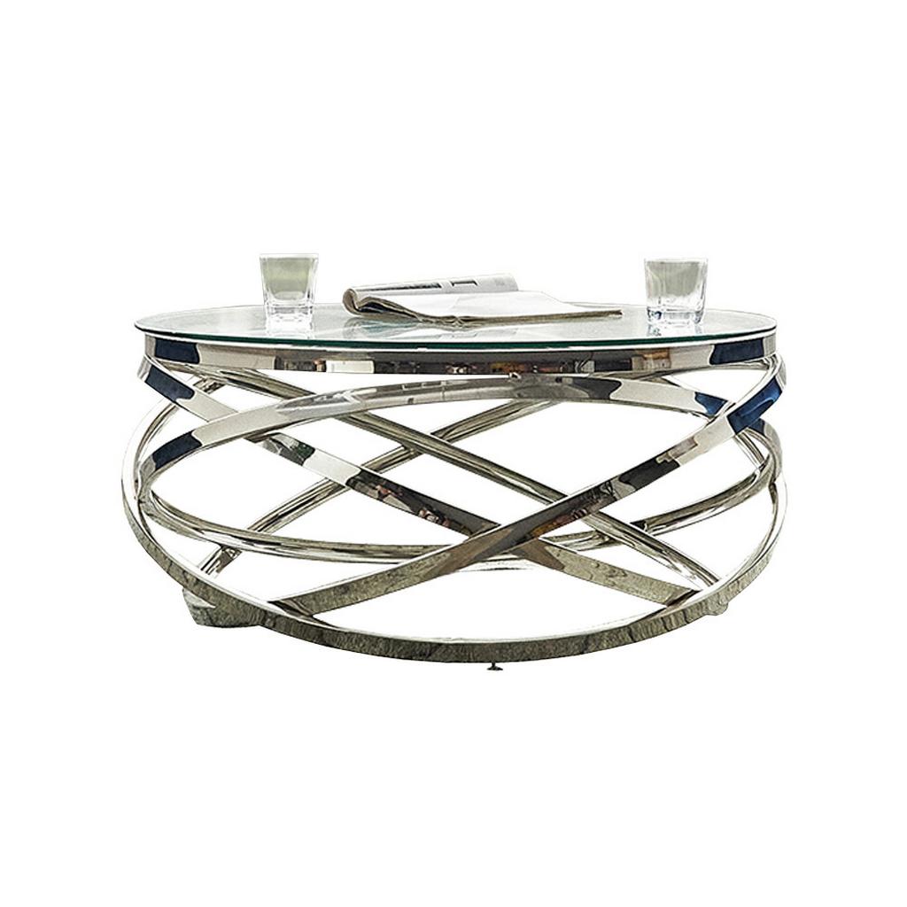 Couchtisch Silberfarben L: 80 cm