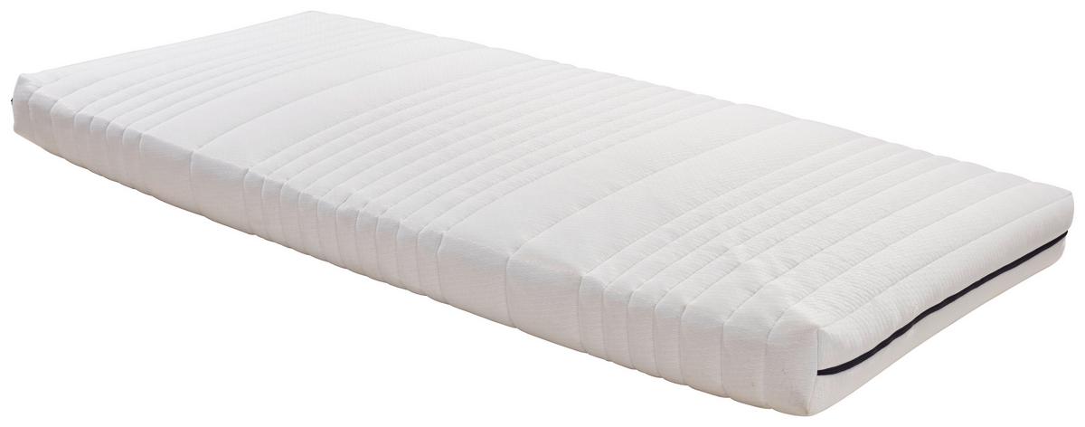 Komfortschaummatratze Flex 90x200 cm H2 H: 15 cm - Weiß, MODERN, Textil (90/200cm) - Livetastic