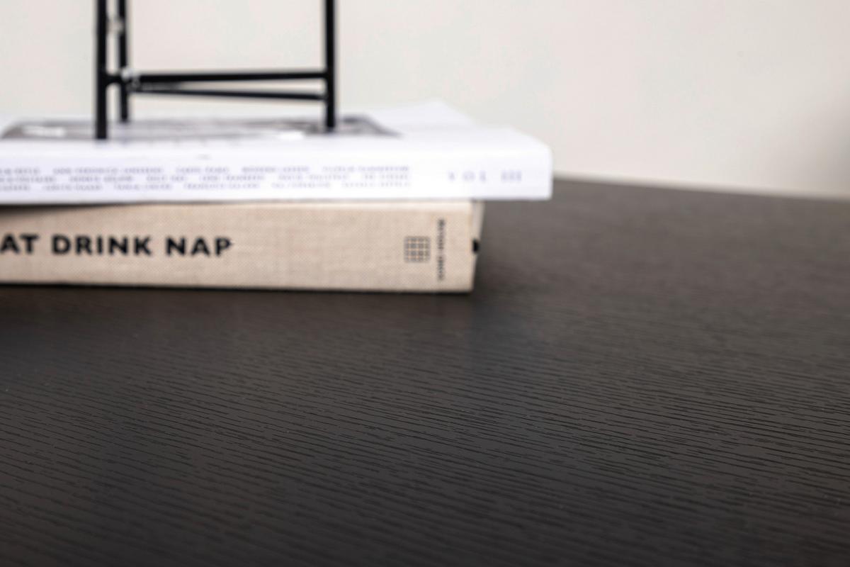 Couchtisch Pryor - Schwarz, Design, Holz/Metall (110/70/45cm) - Livetastic