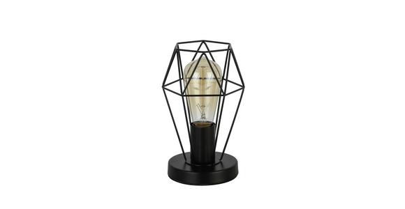 Tischlampe Kasia Schwarz Mit Schnurschalter - Schwarz, ROMANTIK / LANDHAUS, Metall (14/22cm) - James Wood