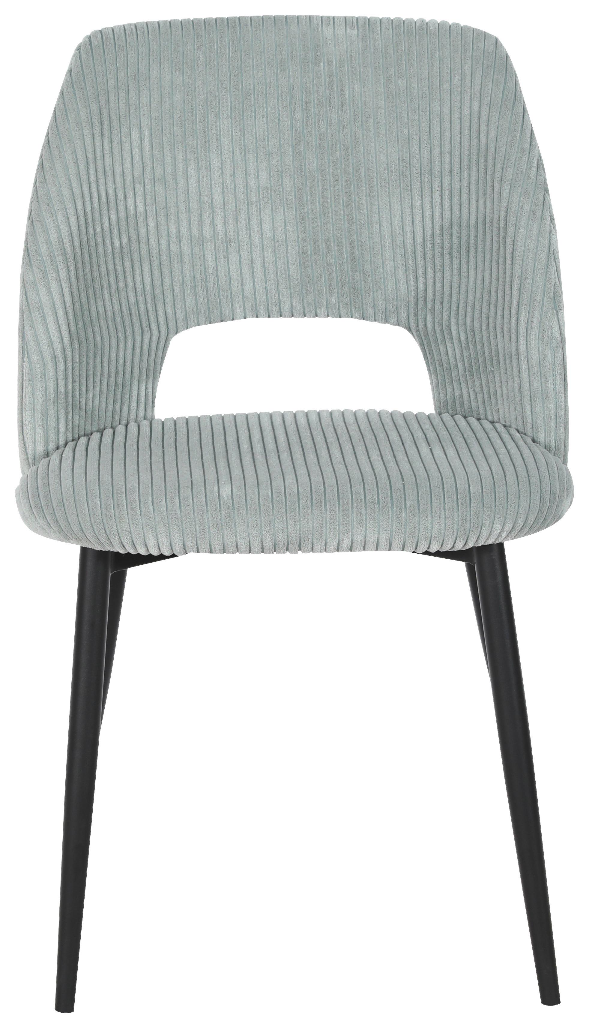 STOLIČKA ZOE - čierna/mätovozelená, Lifestyle, kov/textil (51/82/57cm) - Mömax