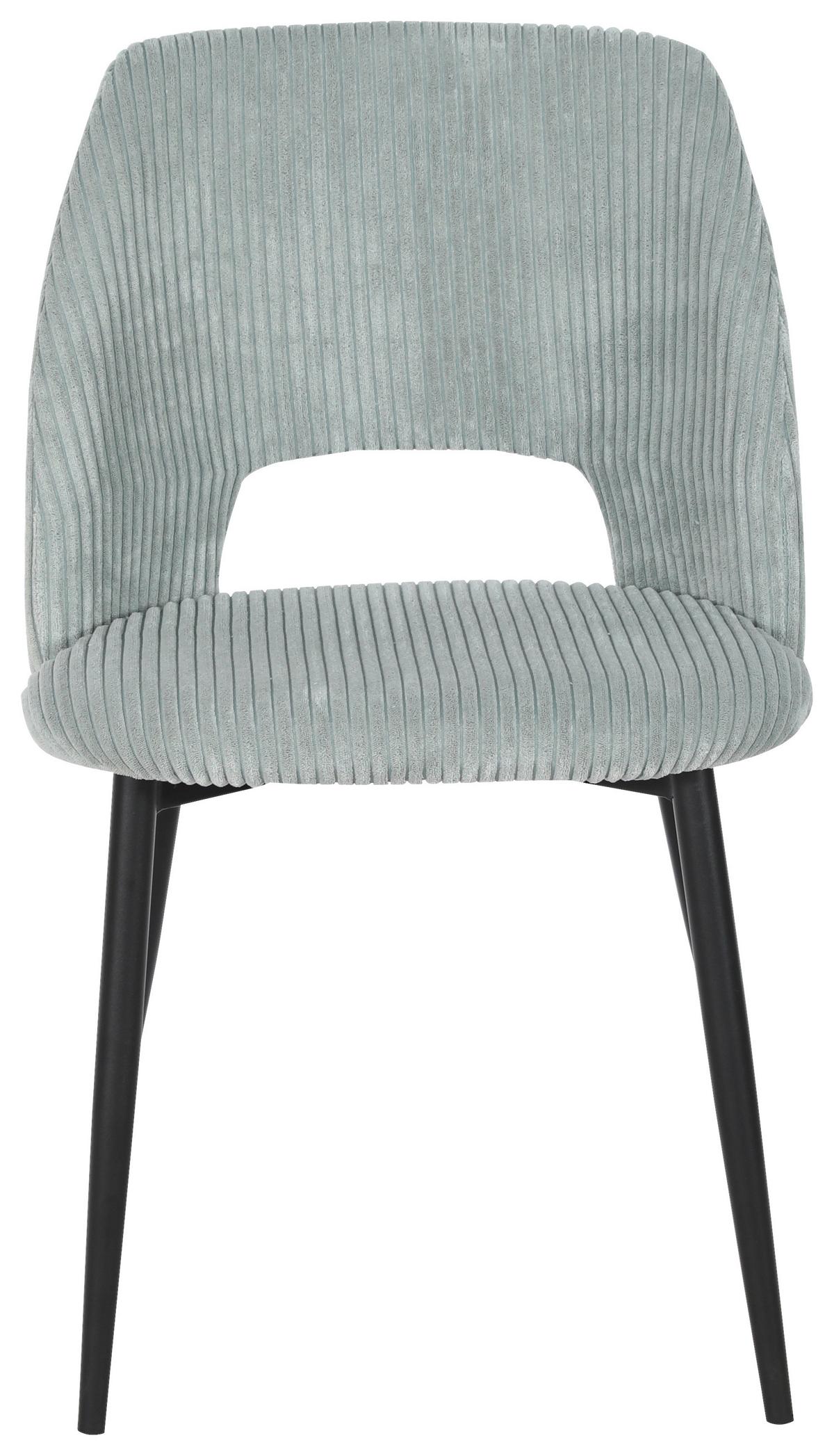 ŽIDLE ZOE - černá/mátově zelená, Lifestyle, kov/textil (51/82/57cm) - Mömax