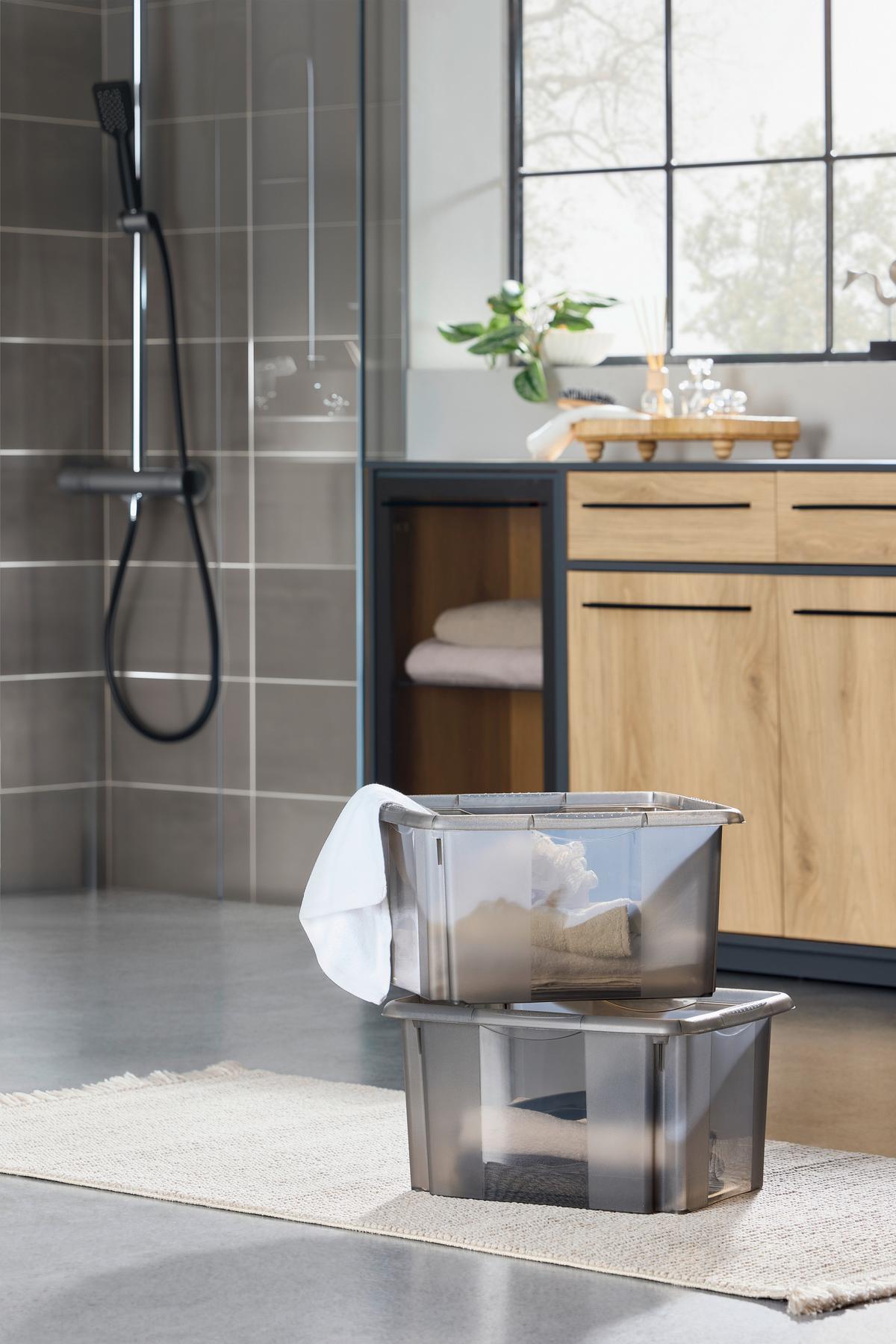 Box Emil - Schwarz, Basics, Kunststoff (41/34,5/22cm)