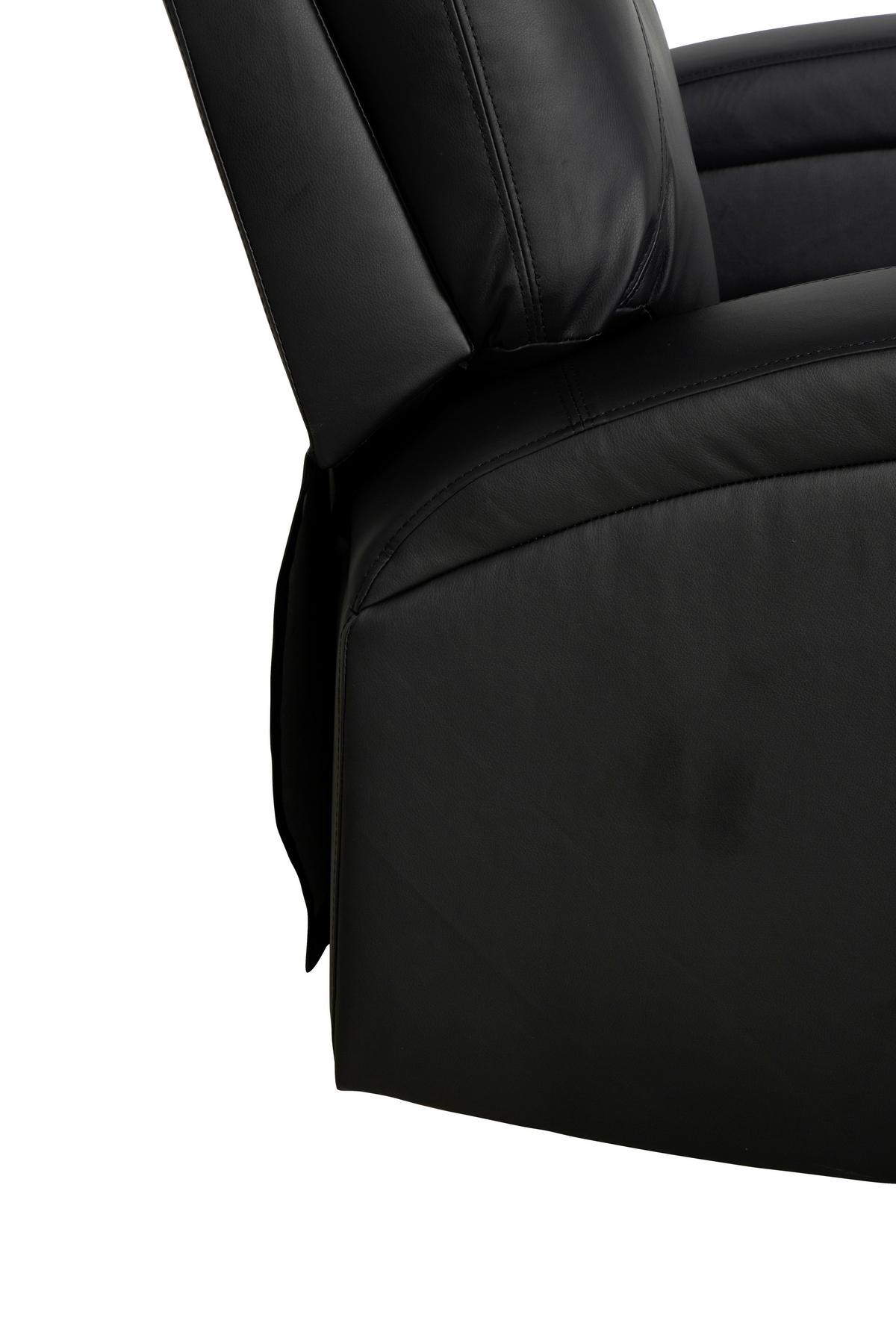 Massagesessel Bob - Schwarz, MODERN, Textil (86/110/96cm) - P & B