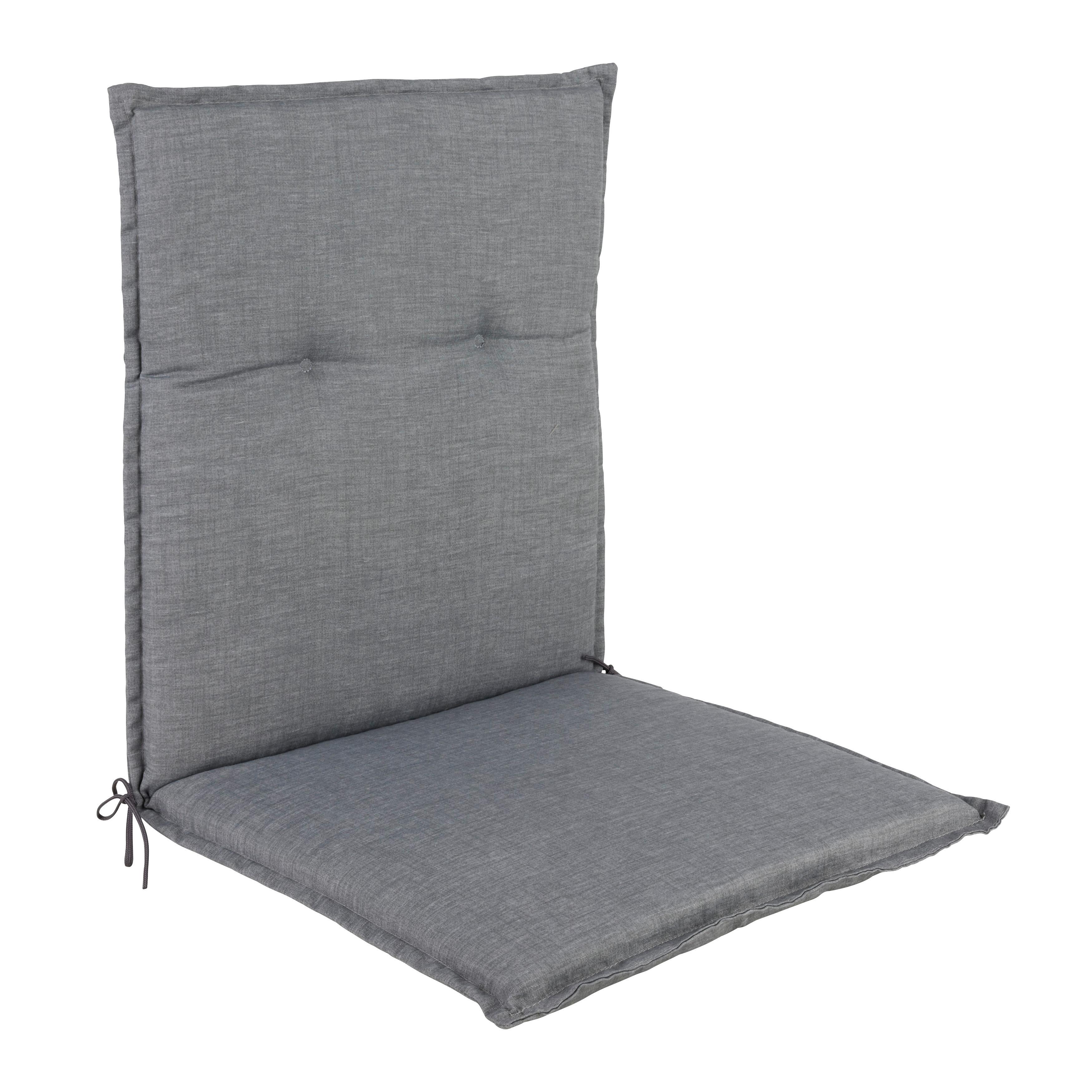 PODUŠKA NA KRESLO GENF 1 - sivá, Basics, textil (100/48/5cm) - Mömax