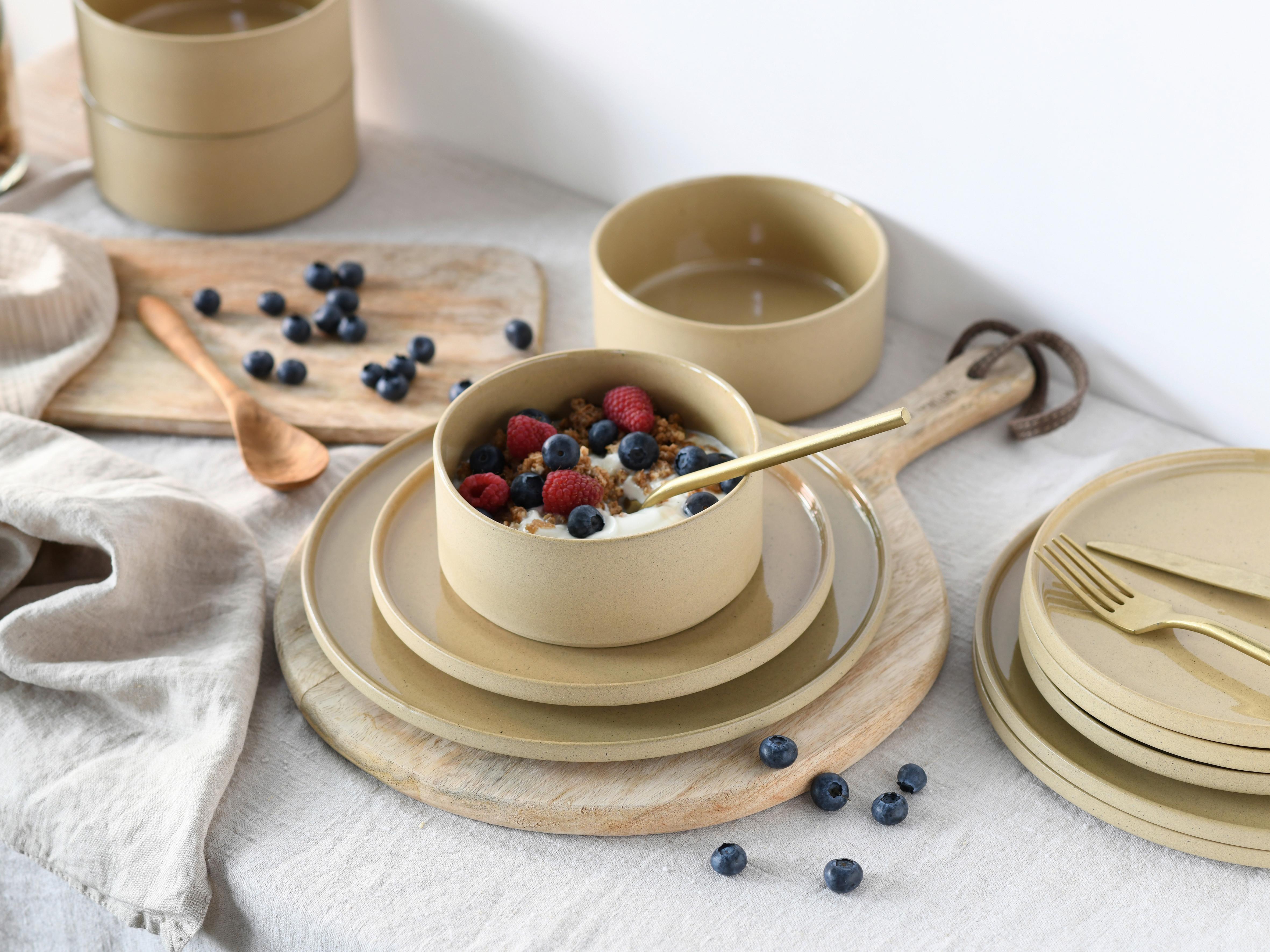 Tafelservice 21524 - Sandfarben, Basics, Keramik (39/34/34cm) - Creatable