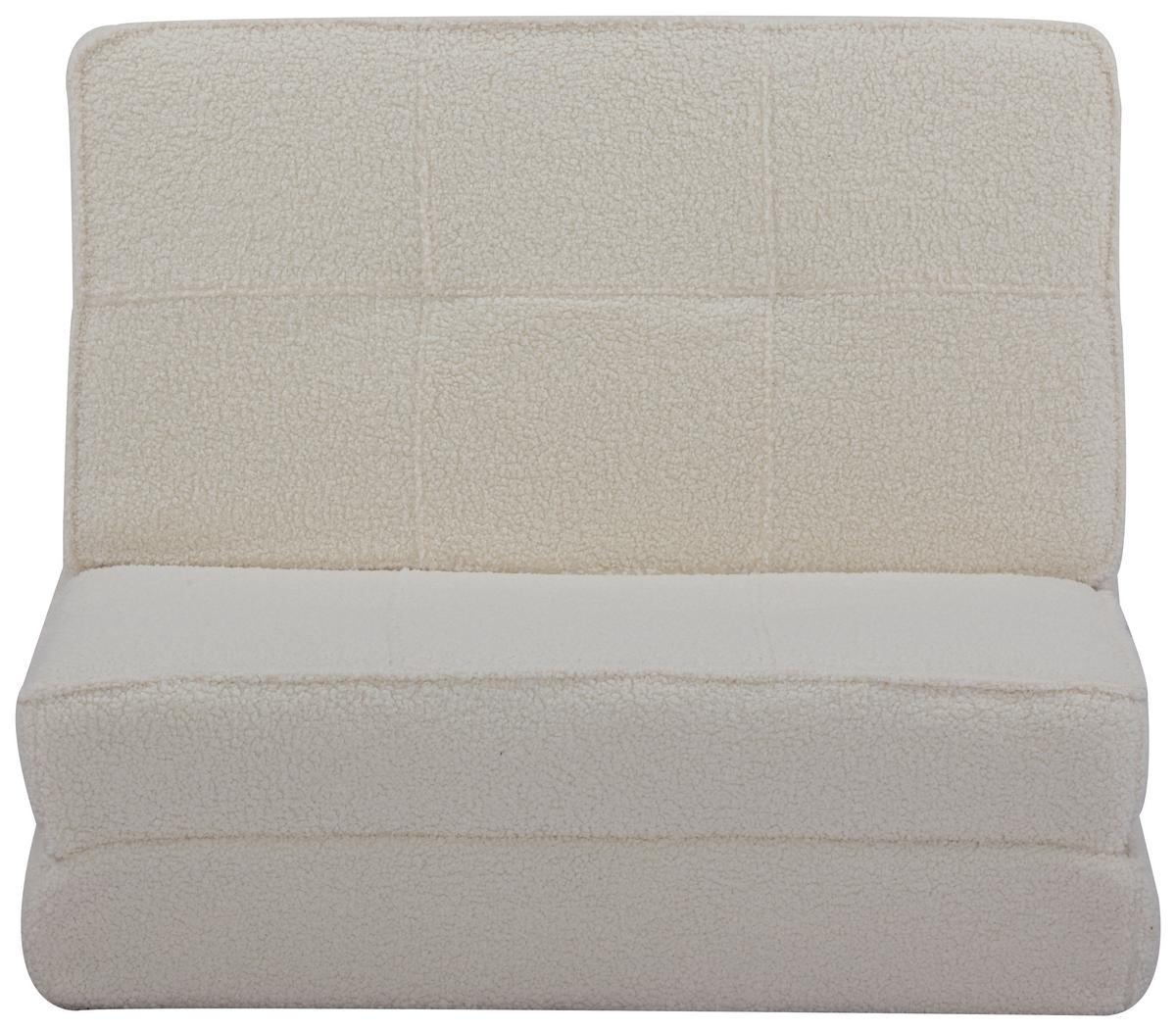 Schlafsessel Luc Weiß 74x61,5x80 cm - Weiß, MODERN, Textil (74/61,5/80cm) - MID.YOU
