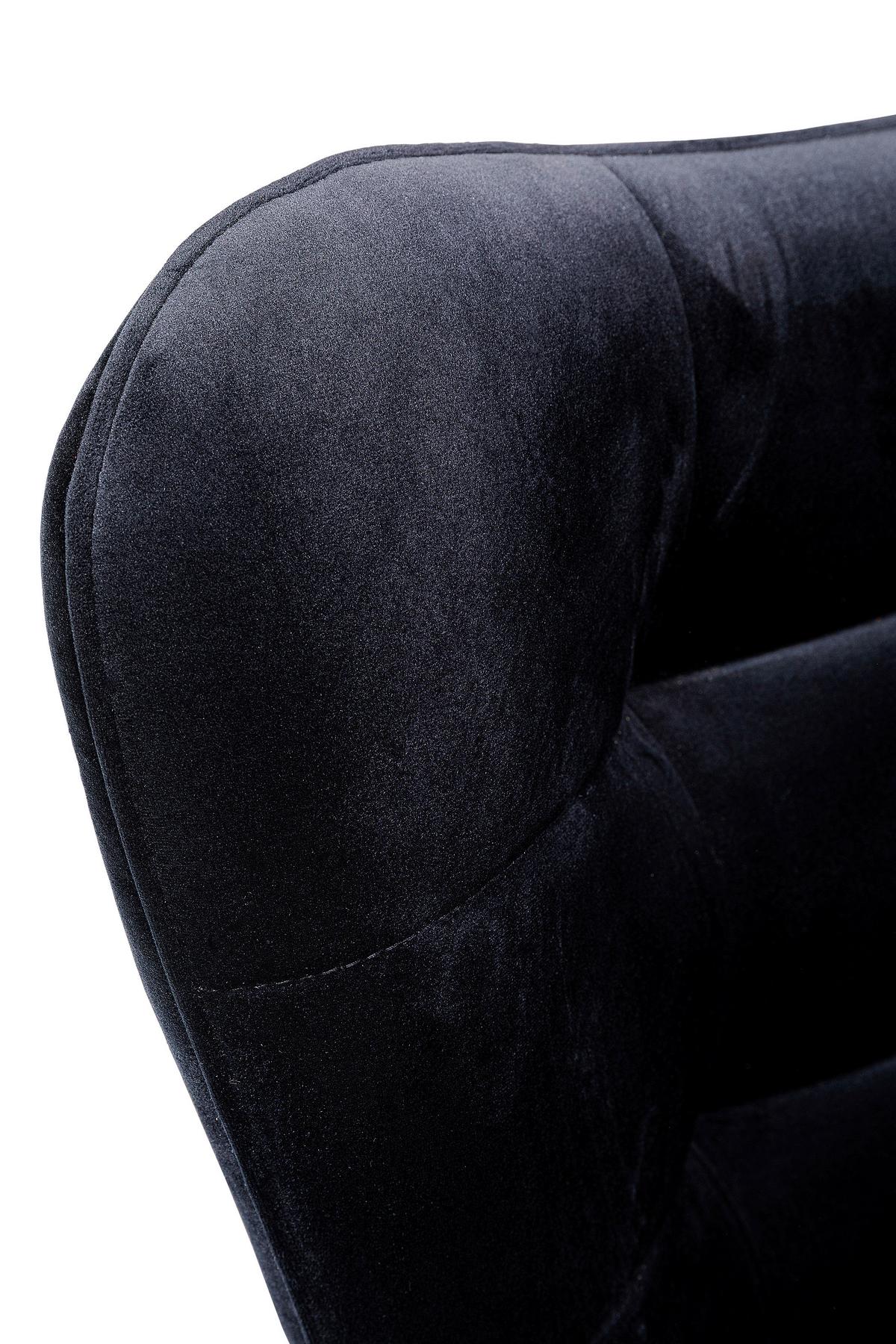 Sessel Oscar Schwarz B: 82 Cm - Schwarz, Design, Textil (82/95/73cm) - Kare-Design