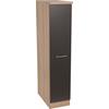 Apothekerschrank Merle Grau, Eiche Dekor B:30cm - Eichefarben/Grau, Basics, Holzwerkstoff (30/144,8/60cm) - Respekta