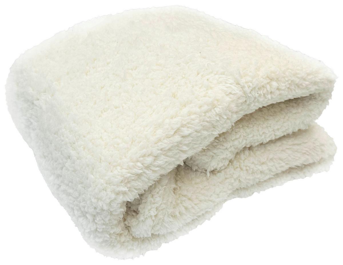 Měkká deka Teddy, 130/170cm, bílá - bílá, Moderní, textil (130/170cm) - Modern Living