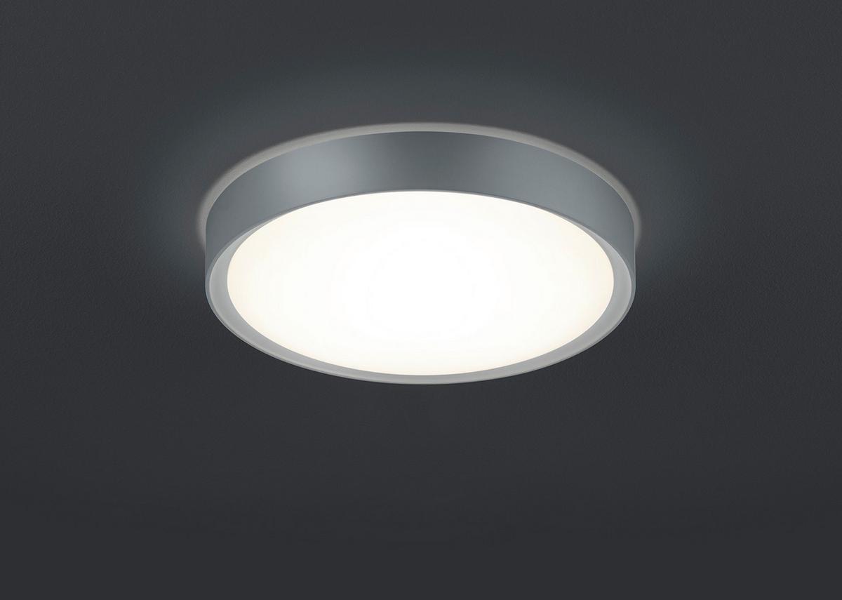 Deckenleuchte Bad Clarimo Ip44 Titanfarben Ø 33 Cm - Titanfarben, KONVENTIONELL, Kunststoff/Metall (33,0/9,0cm) - Trio Leuchten