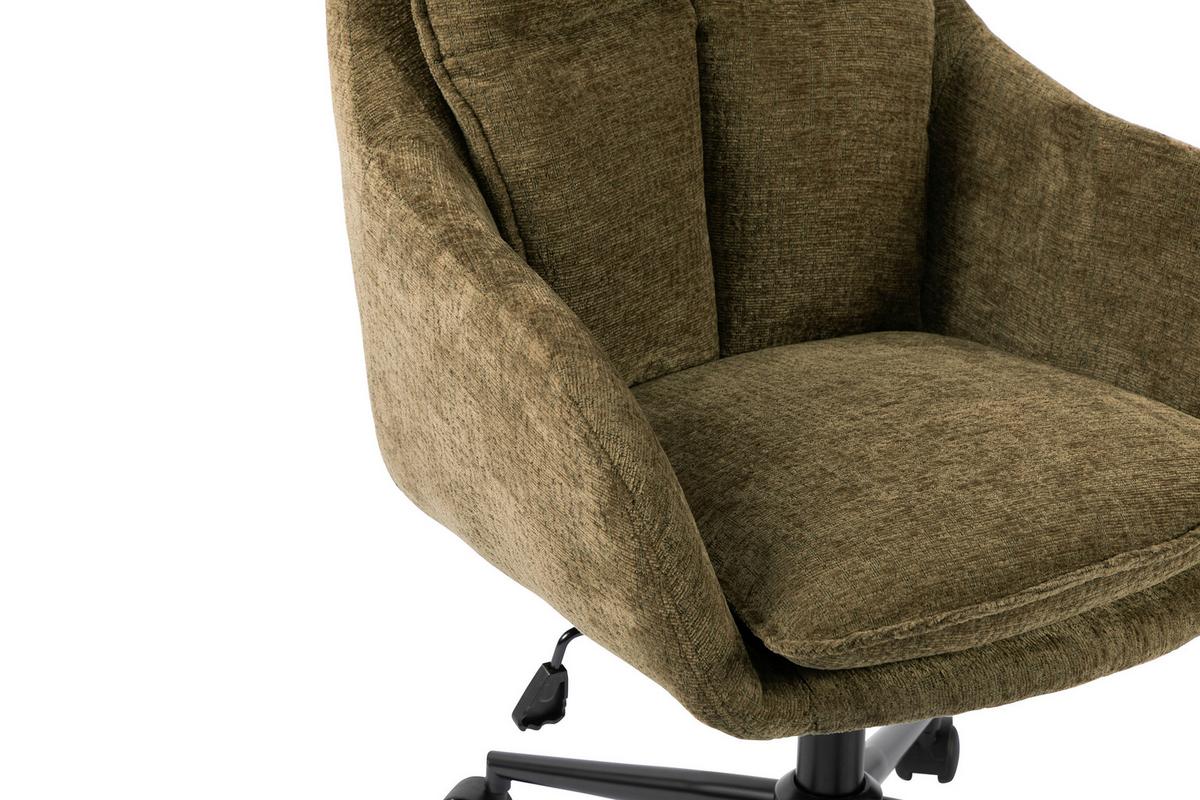 Drehstuhl Siena Grün B: 58 cm - Schwarz/Grün, MODERN, Kunststoff/Textil (58/85-93/58cm) - MID.YOU