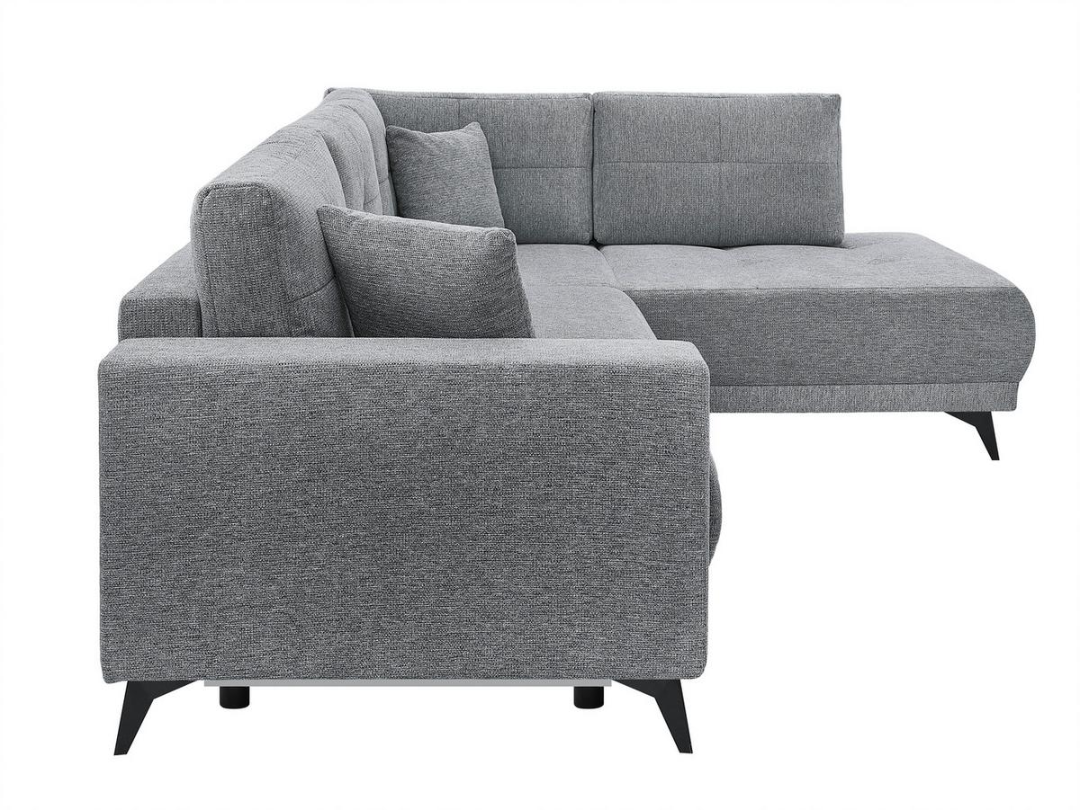Ecksofa Texas Recr-Rechts Grau - Schwarz/Grau, KONVENTIONELL, Holz (259/203cm)