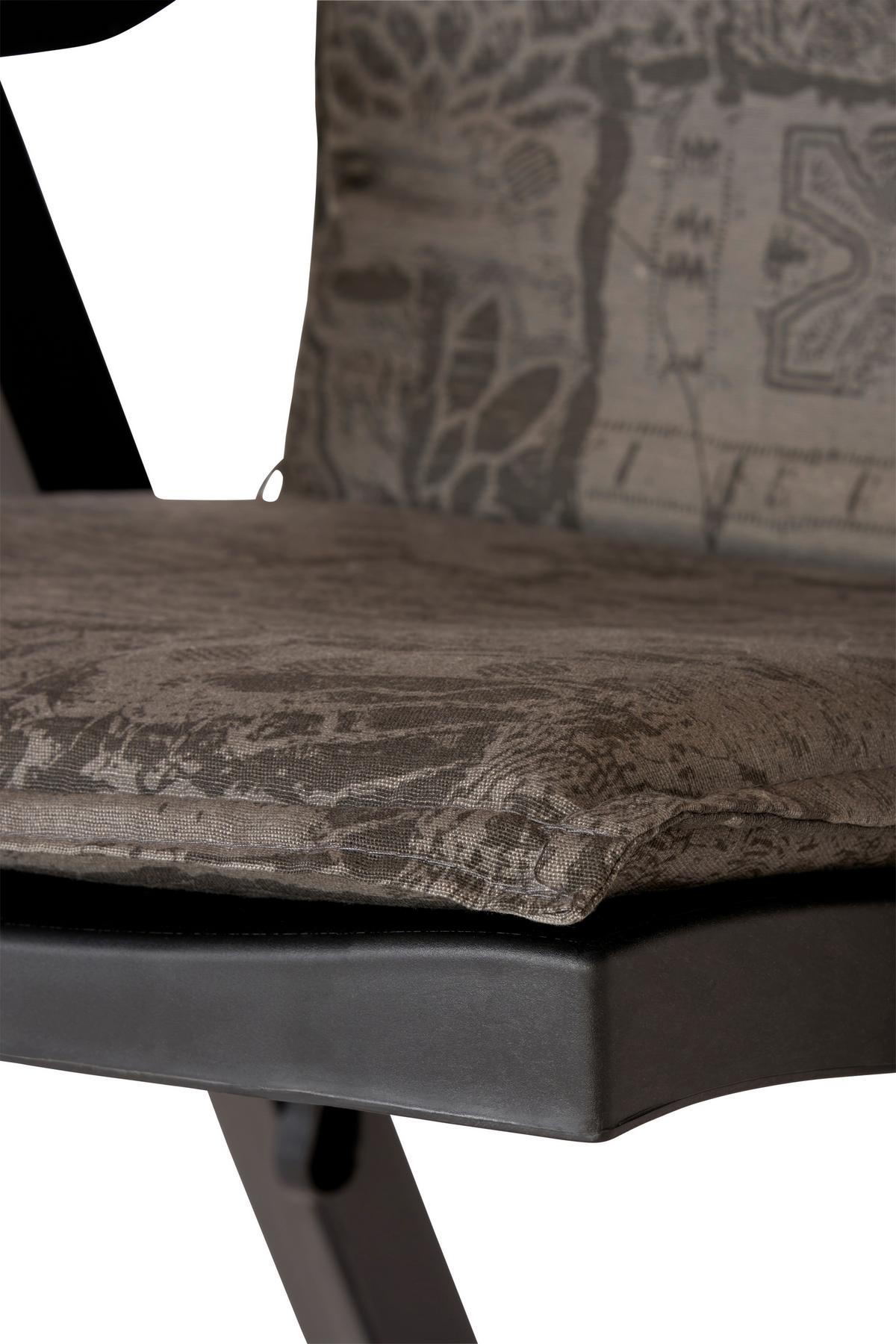 Hochlehnerauflage Genf 120x48 cm Grau - Grau, Basics, Textil (120/48/5cm) - Beo