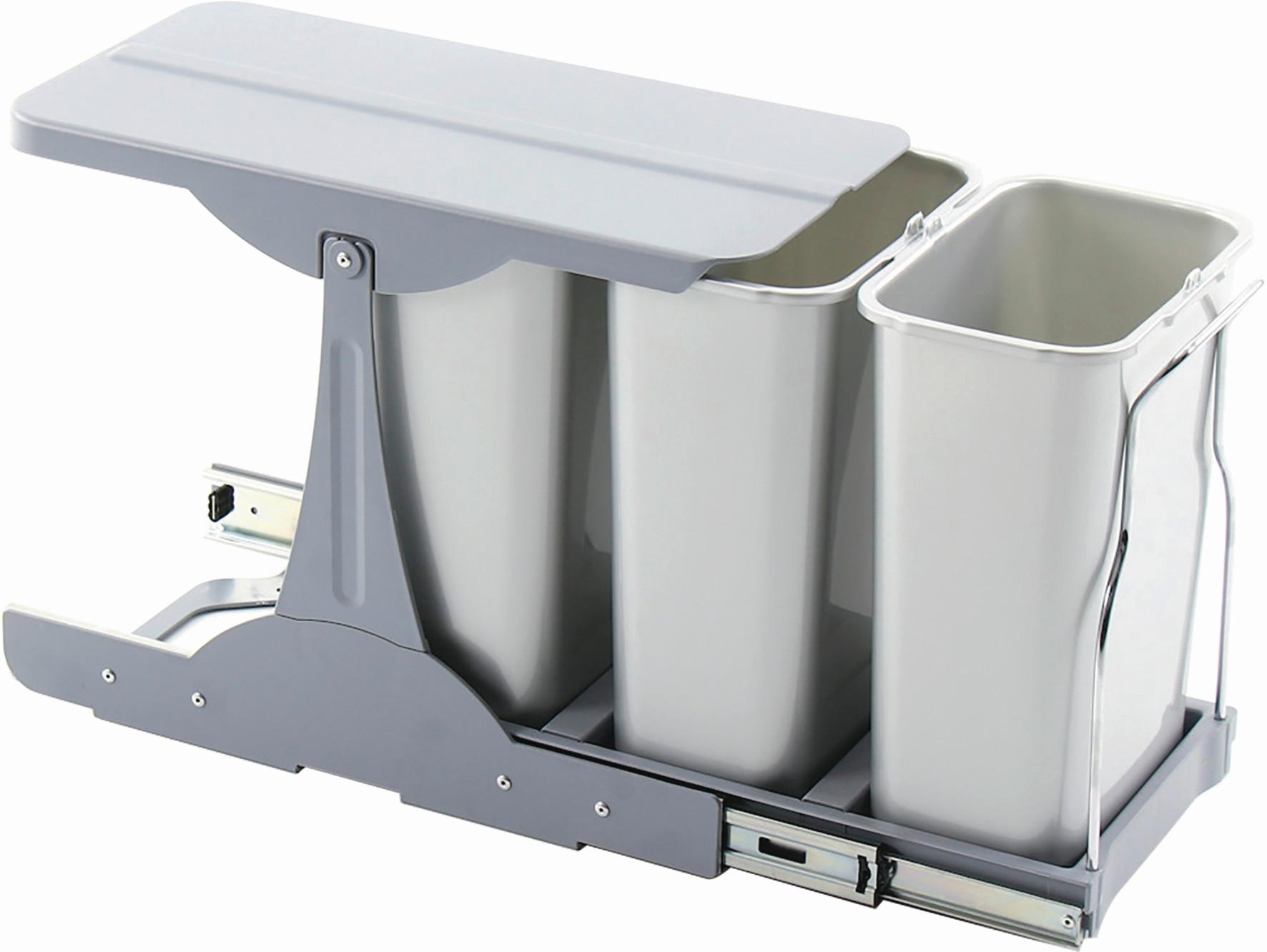 Abfallsammler Ekotech - Grau, Basics, Kunststoff (23,5/36/47cm)