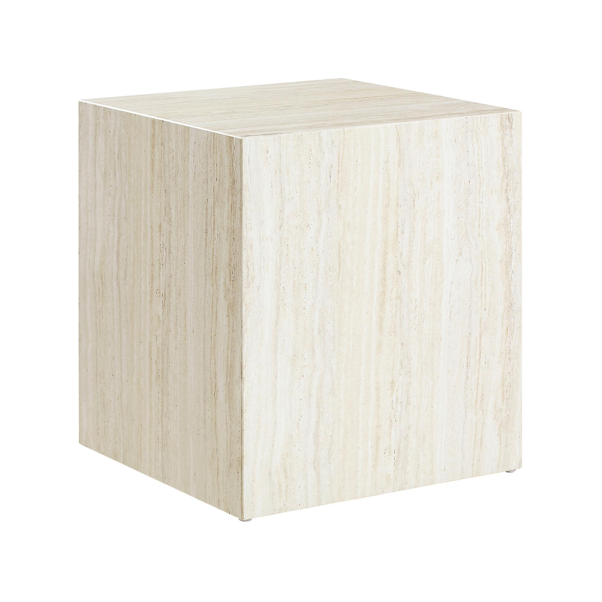 Beistelltisch Beige B: 45 Cm - Beige, Design, Holzwerkstoff (45/45/50cm) - Livetastic