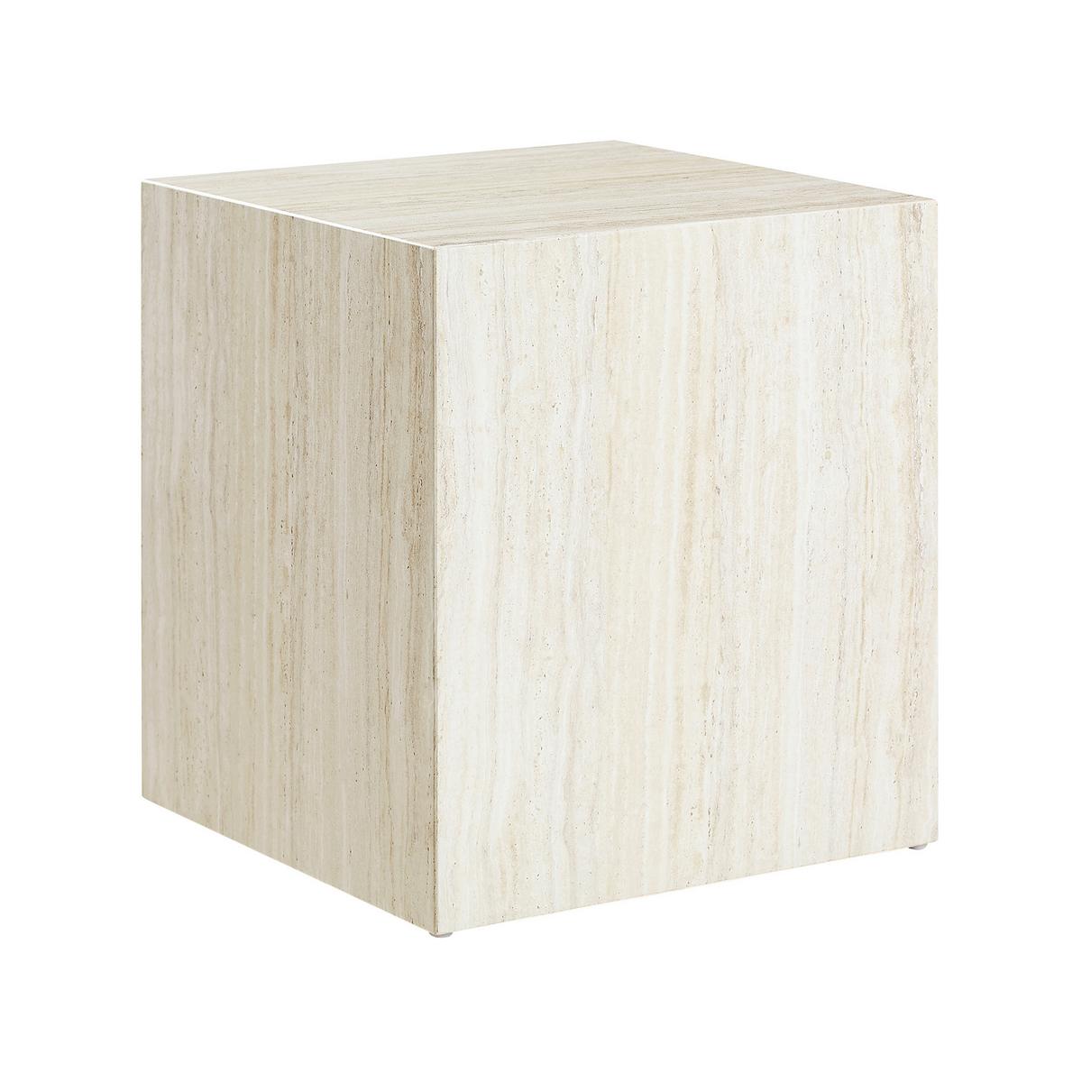 Beistelltisch Beige B: 45 Cm - Beige, Design, Holzwerkstoff (45/45/50cm) - Livetastic