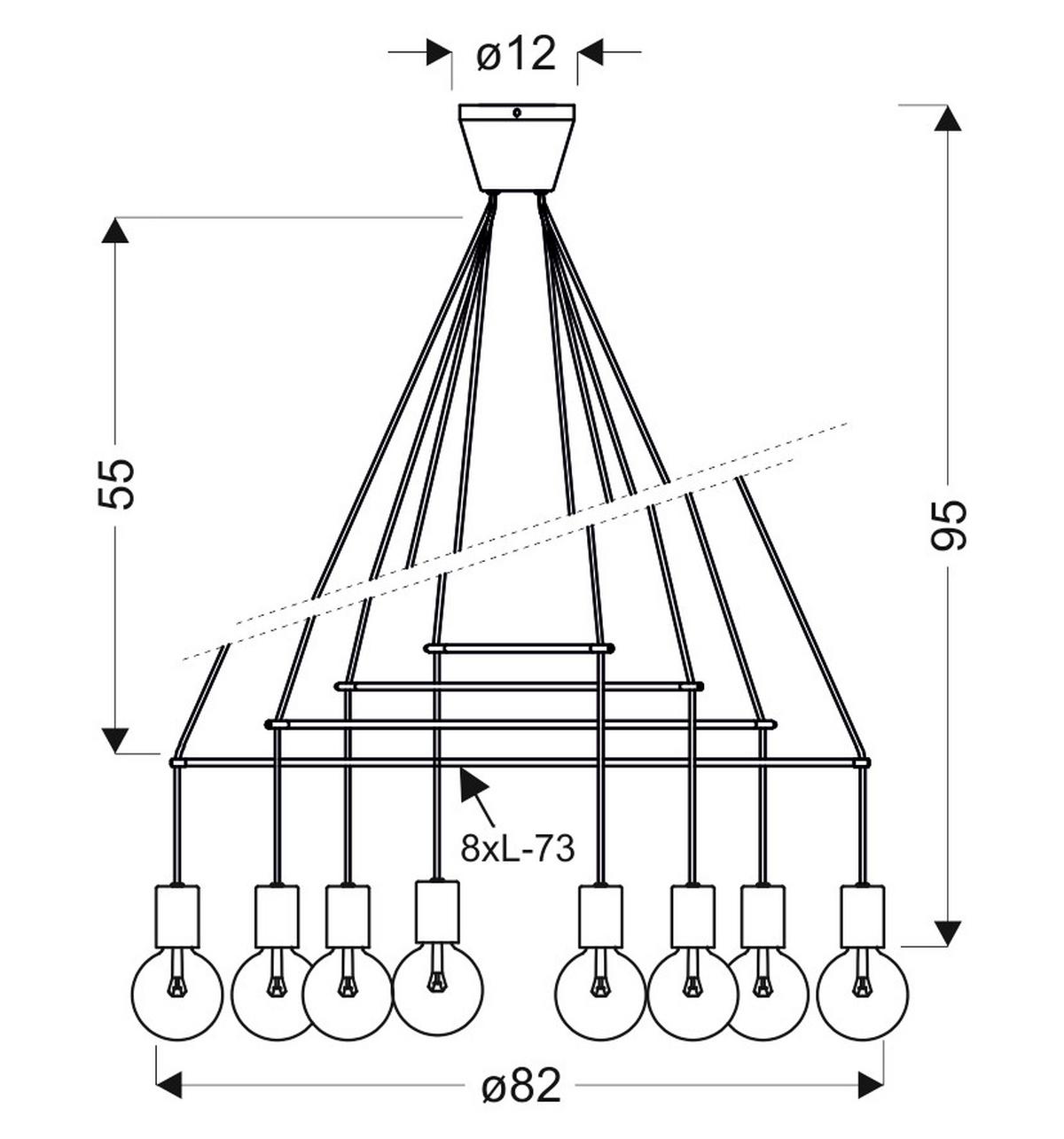 Pendelleuchte 34-70944  Alto - Weiß, Design, Metall (82/82/95cm)