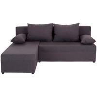 Rohová sedačka JON, šedá, oboustranná,lůžko,úl.prostor - šedá/černá, Design, textil/plast (195/147cm) - Based
