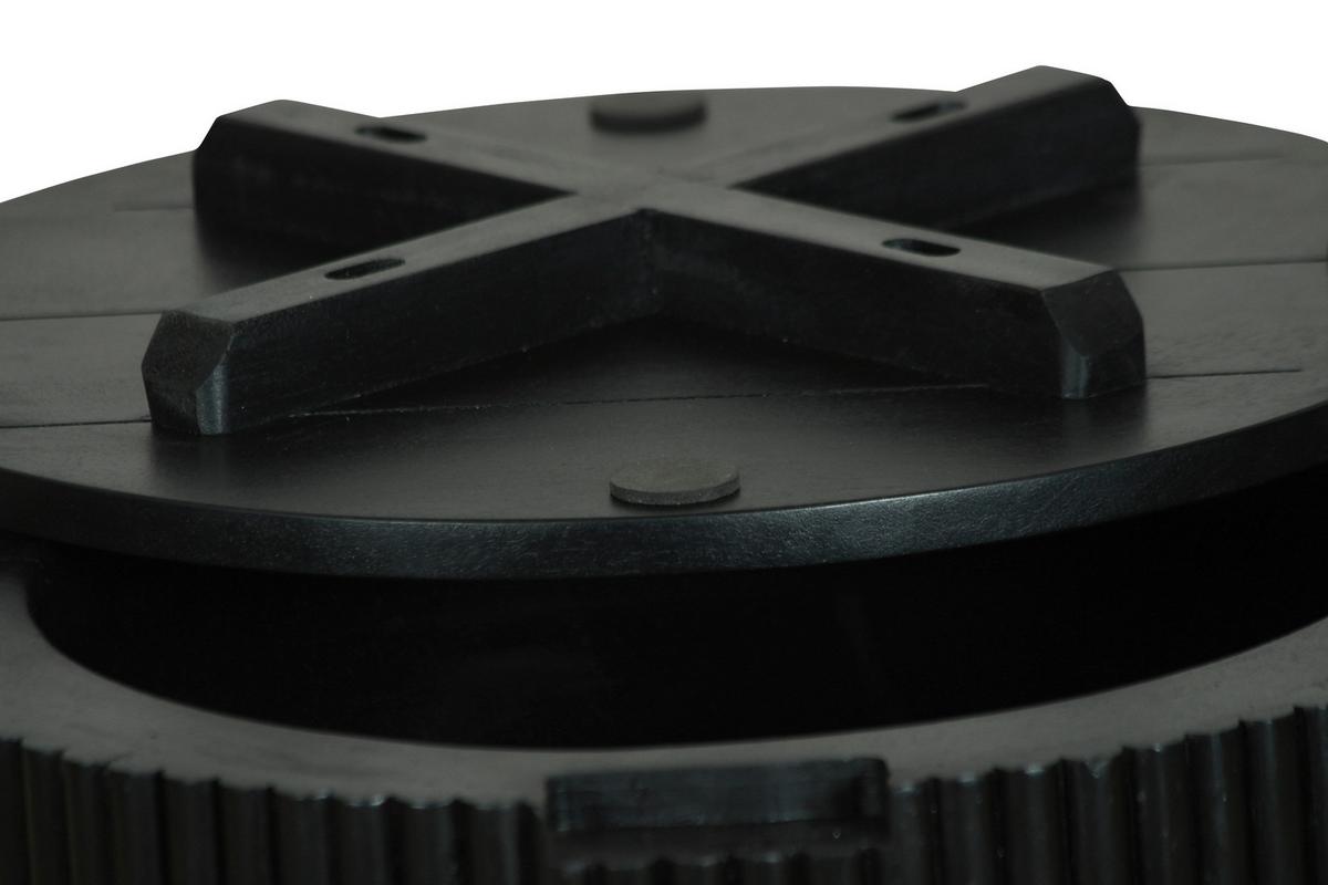 Beistelltisch Owen Schwarz D: 40 cm - Schwarz, Design, Holz (40/50/40cm) - MID.YOU