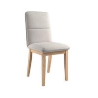 Vierfußstuhl Beluna Ii Webstoff Weiß, B: 47cm - Eichefarben/Weiß, KONVENTIONELL, Holz/Textil (47/91/44cm) - James Wood