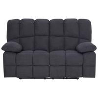 Dvojmiestna pohovka BOLTON, sivá, el.relaxačná funkcia - sivá, Basics, kov/drevo (168/103,5/96,5cm)