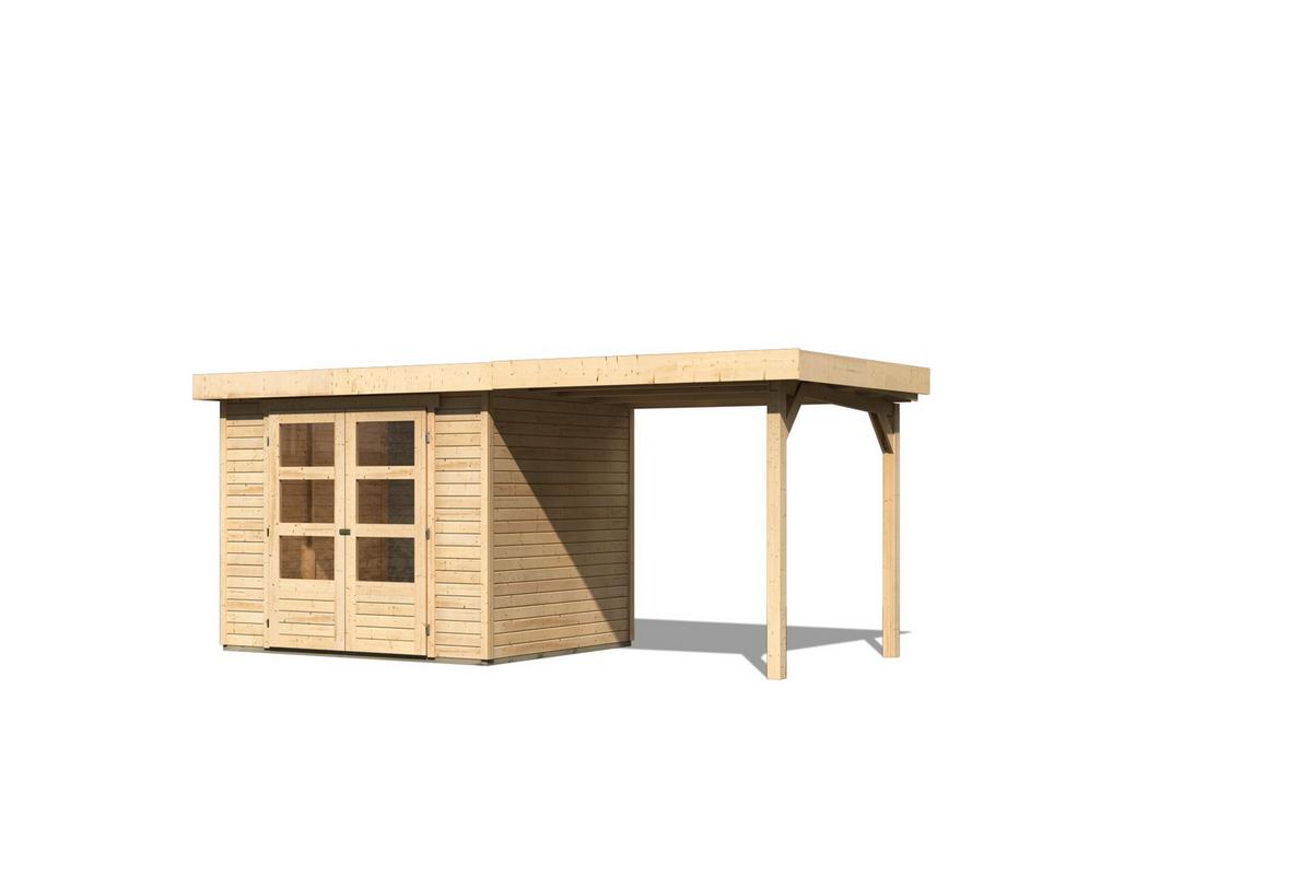 Gartenhaus Lbh: 491x217x211 Cm - Naturfarben, Basics, Holz (491/217/211cm) - Karibu