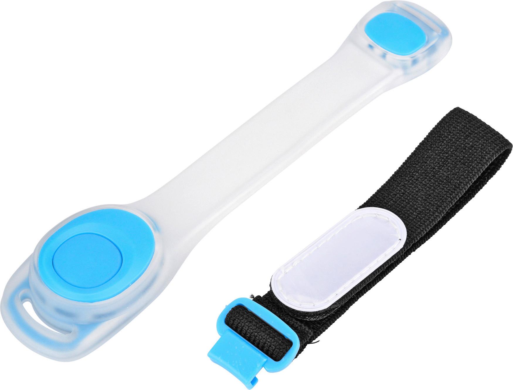 Led Biztonsági Karkötő Safety Armband - kék, Konventionell, műanyag (18,5/3,8/1,5cm)