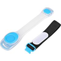 Led Biztonsági Karkötő Safety Armband - kék, Konventionell, műanyag (18,5/3,8/1,5cm)