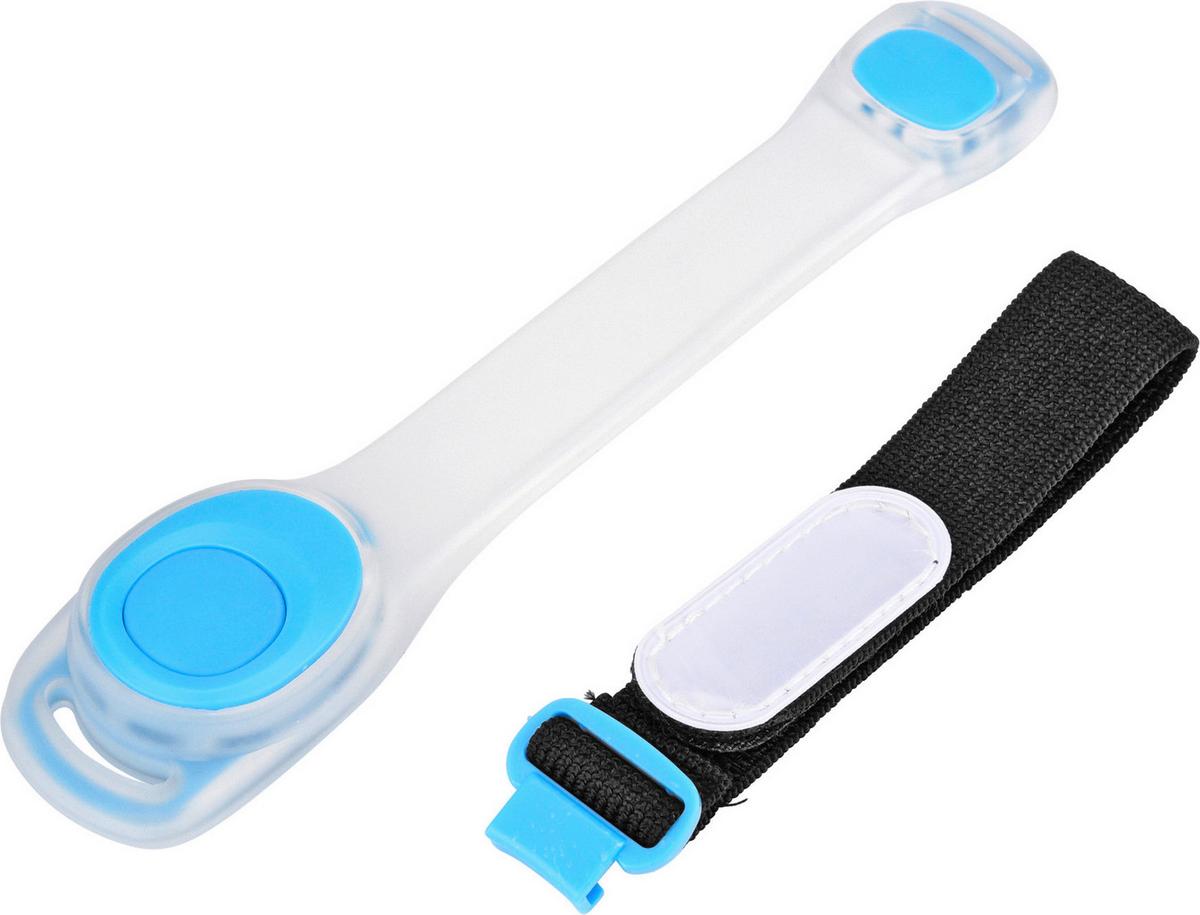 Led Biztonsági Karkötő Safety Armband - kék, Konventionell, műanyag (18,5/3,8/1,5cm)