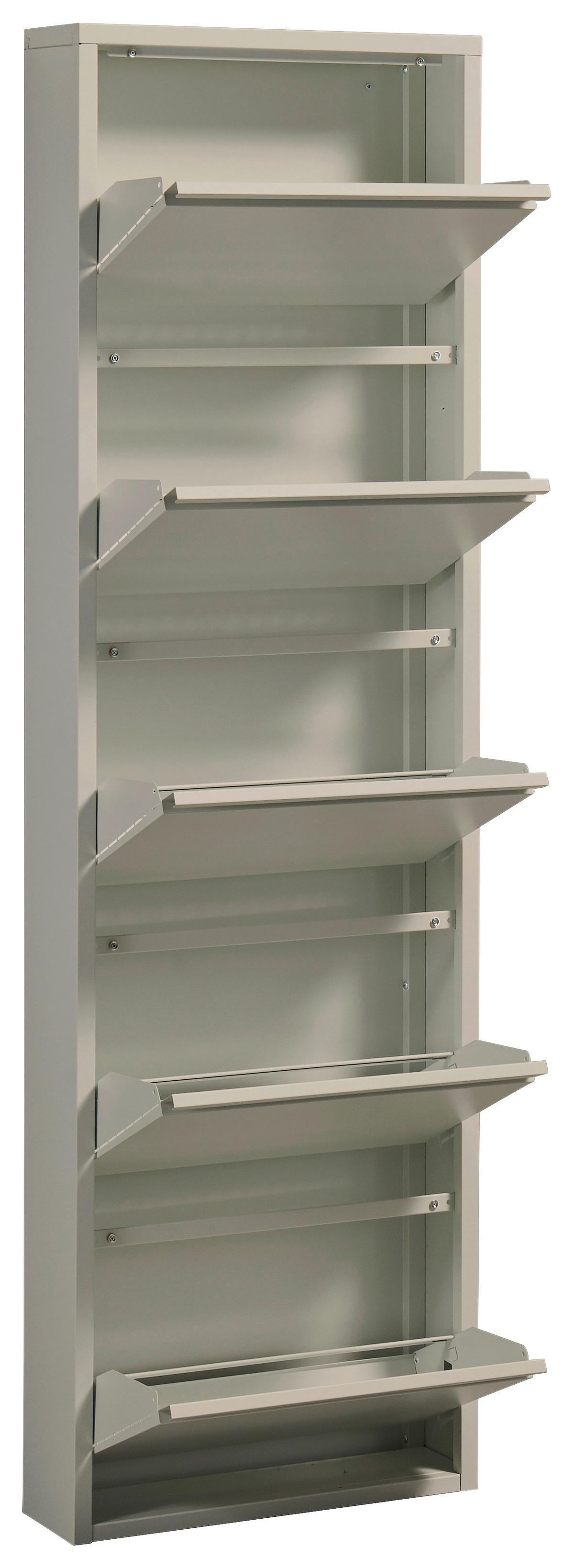 Výklopná skrinka na topánky BERT kašmírová - kašmírová, Modern, kov (51/170/16cm) - Bessagi