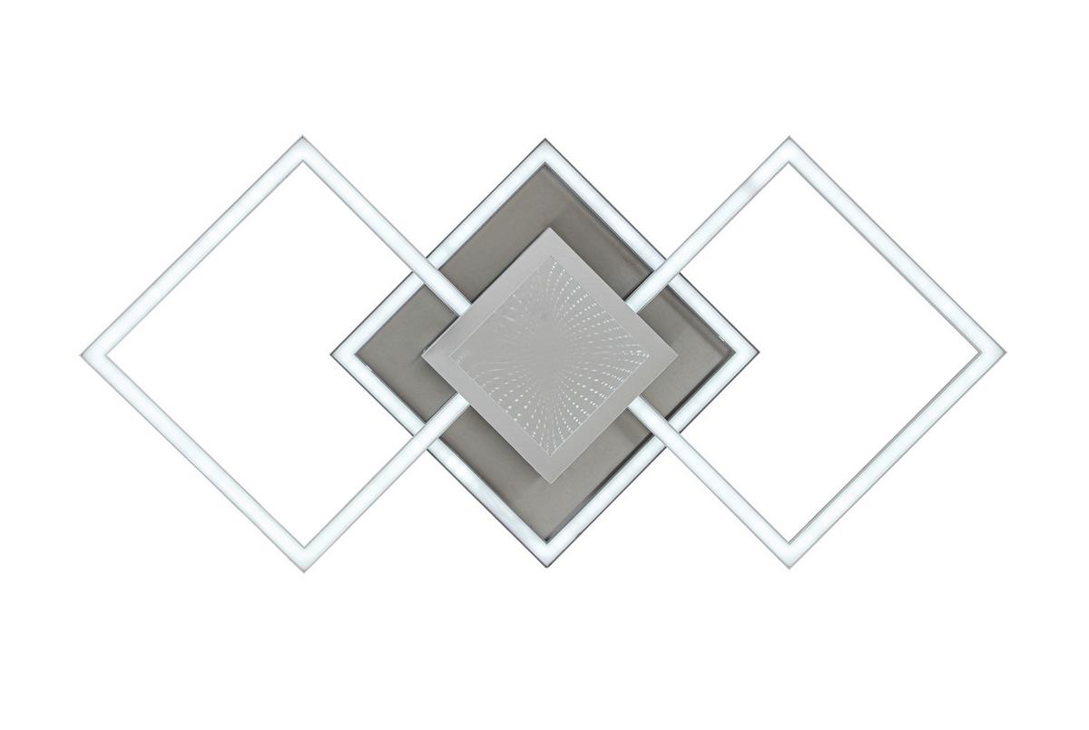 Led-deckenleuchte Tiziana - Chromfarben/Silberfarben, MODERN, Kunststoff/Metall (75cm) - Luca Bessoni