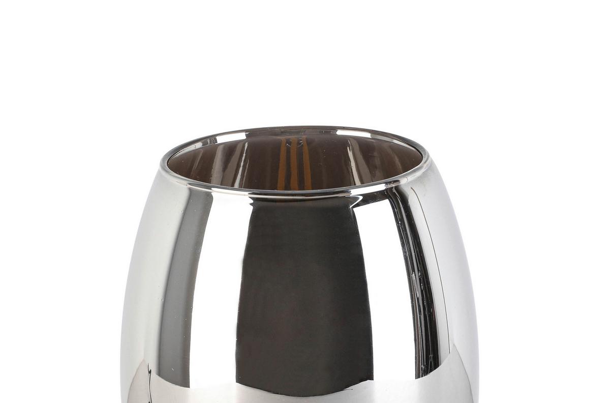 STOLNÍ LAMPA BLACKO - černá/barvy chromu, Moderní, kov/sklo (12,5/18cm) - Modern Living