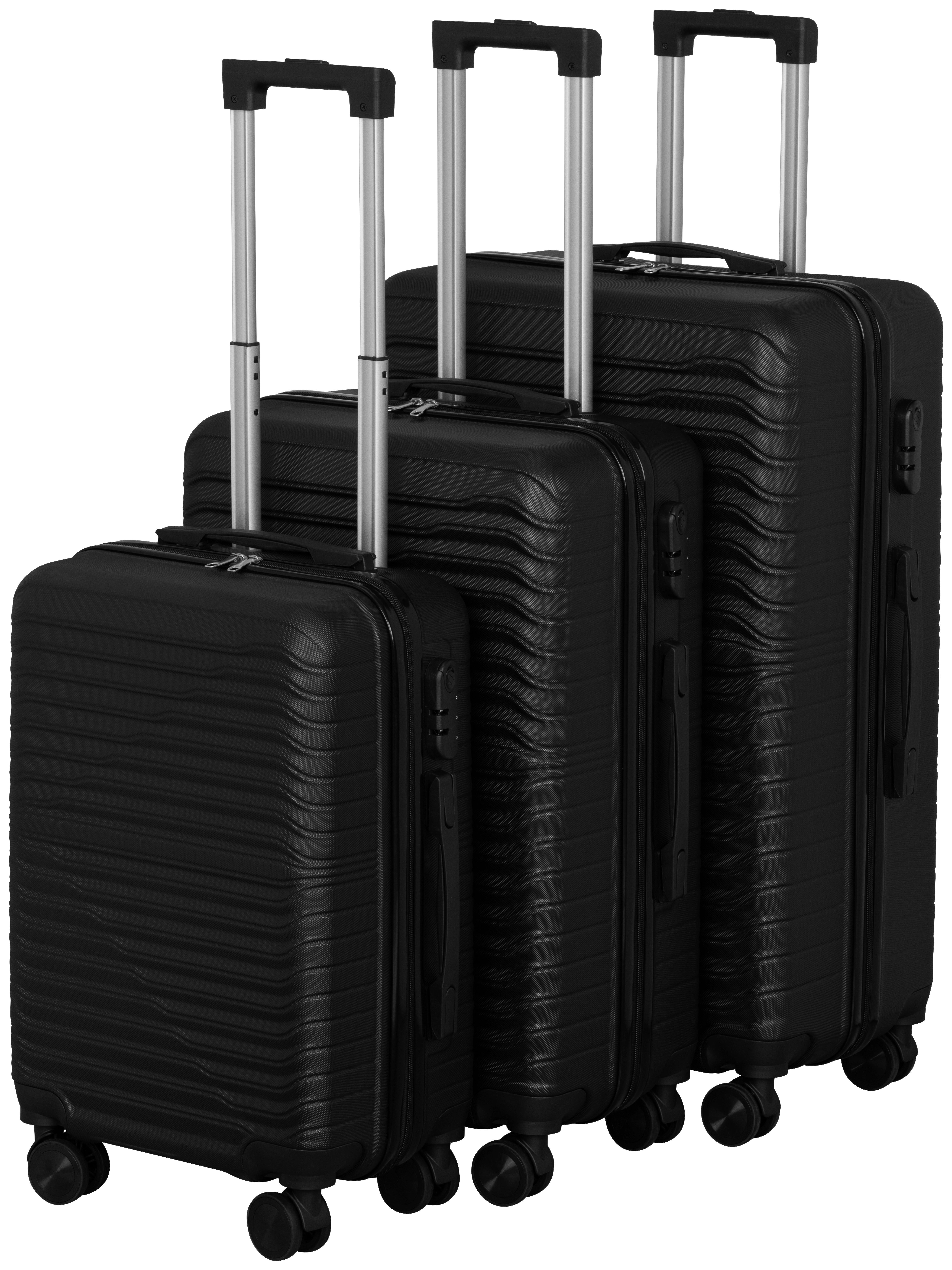 Reisekoffer Set 3-tlg Florenz 4 Rollen Hartschale