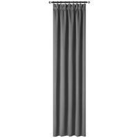 Vorhang Mit Band Simone 135x175 Cm Anthrazit - Anthrazit, ROMANTIK / LANDHAUS, Textil (135/175cm) - James Wood