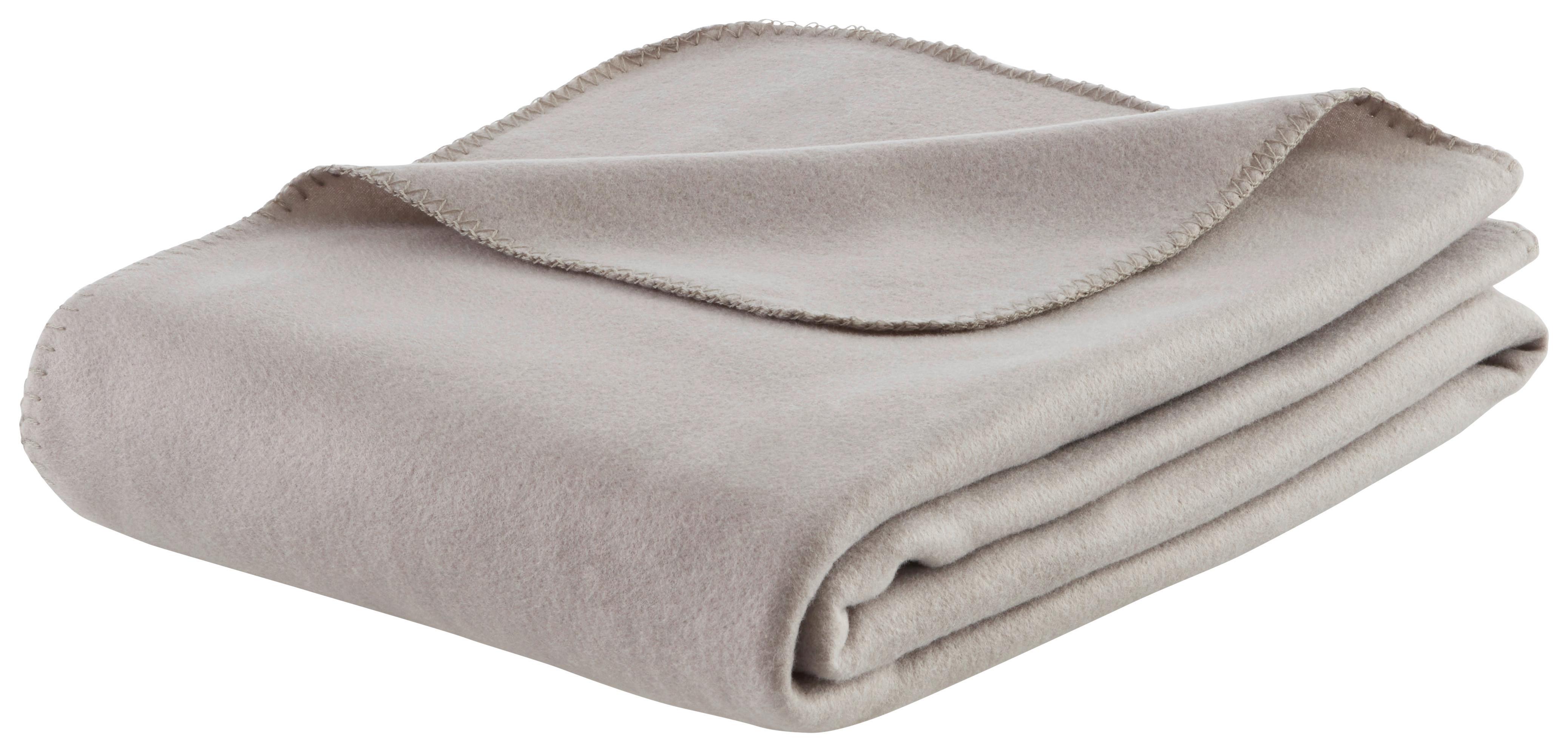 Fleecová deka Felicity, 140/200cm, sivá - sivá, Konventionell, textil (140/200cm) - Modern Living