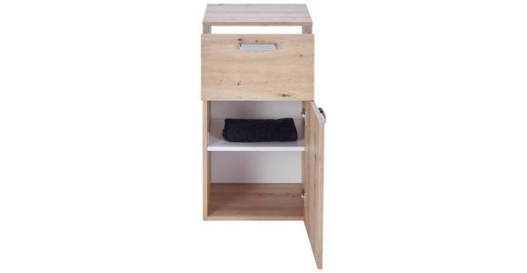 Unterschrank Mit Soft-Close Fresh B: 40 cm Eiche Artisan - Weiß/Eiche Artisan, KONVENTIONELL, Holzwerkstoff (40/79/38,5cm) - Ondega