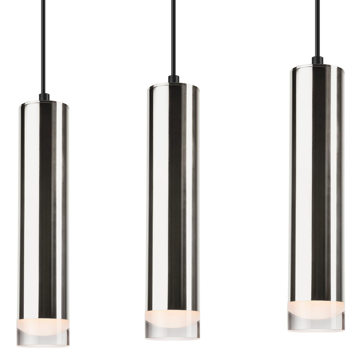 Pendelleuchte 39688 Diego Chrome - Chromfarben, Design, Metall (90/50/90cm)