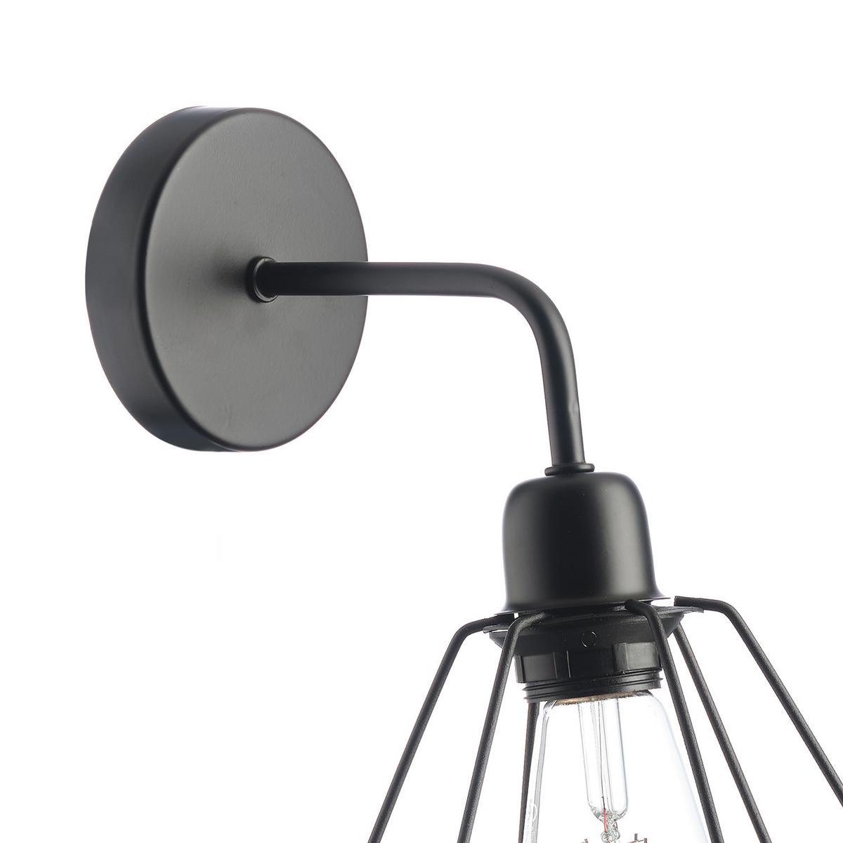 Wandleuchte 5016/Ap - Schwarz, Basics, Metall (24/24/30cm)