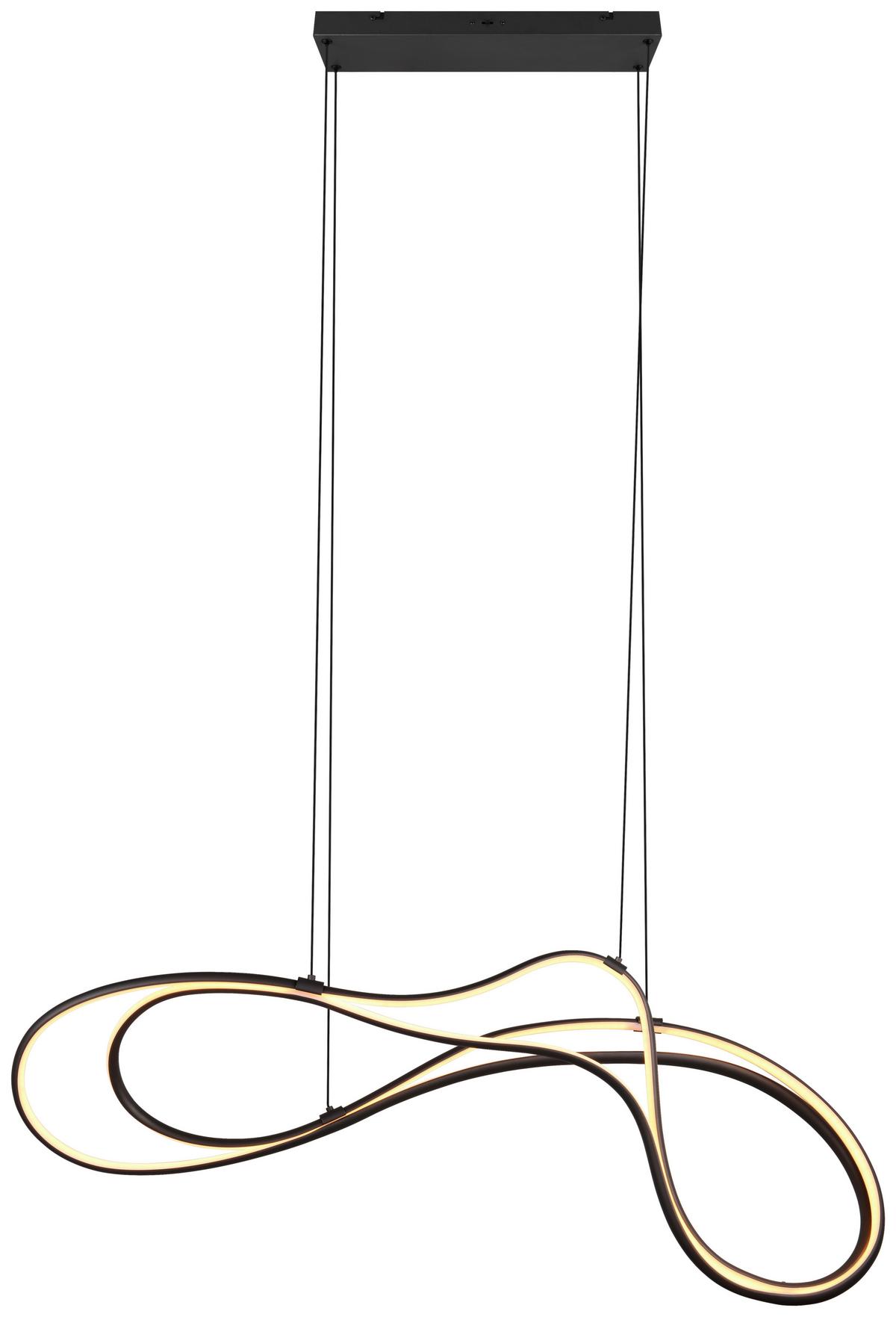 Led-hängeleuchte 344310132  Nala - Schwarz, Design, Metall (113/24/150cm) - Trio Leuchten