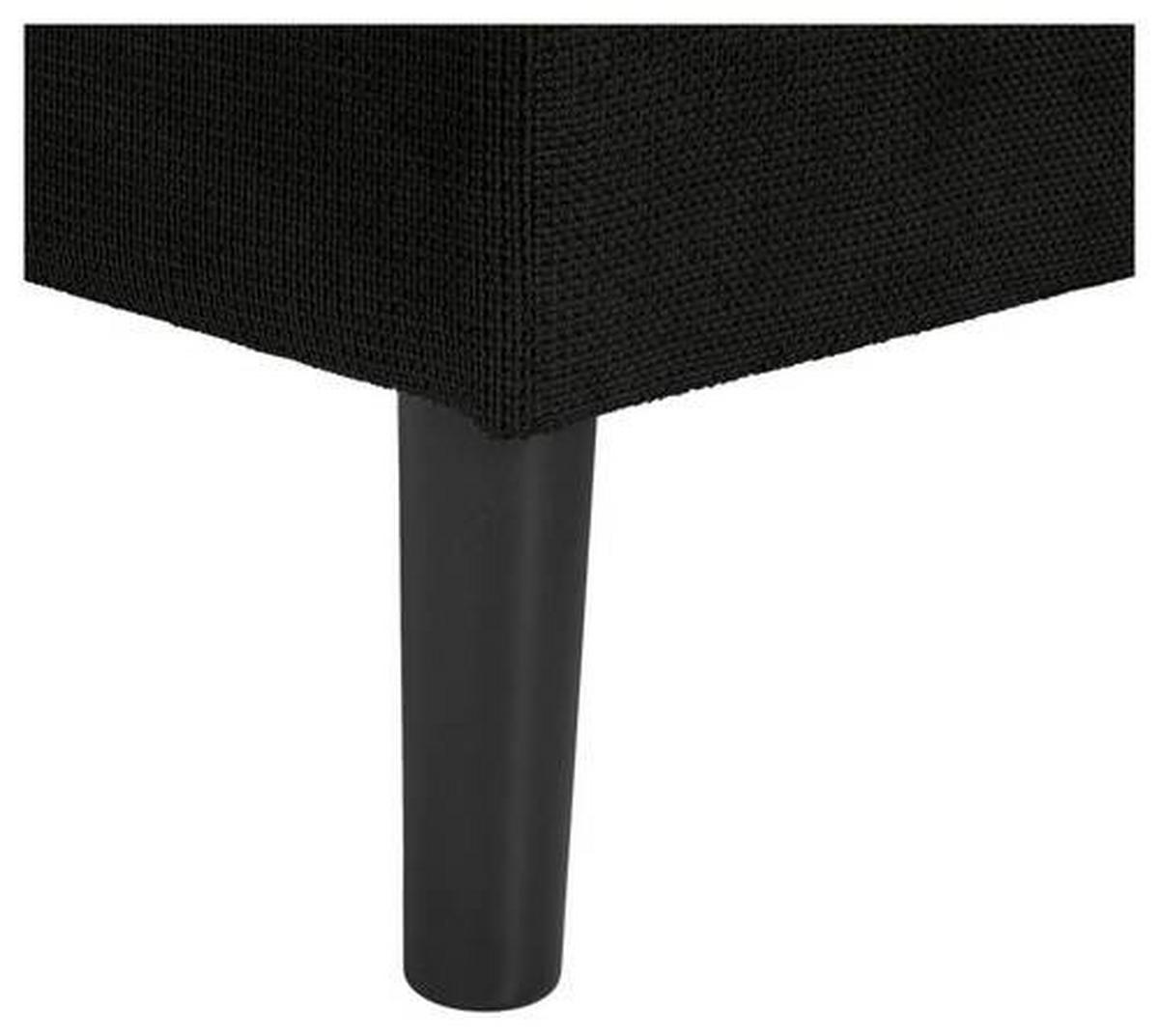 Ecksofa Boston, Schwarz S: 231x157 Cm - Schwarz, KONVENTIONELL, Textil (231/157cm) - P & B