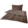 Bettwäsche 140x200 Cm Sina Taupe - Taupe, MODERN, Textil (140/200cm) - Luca Bessoni